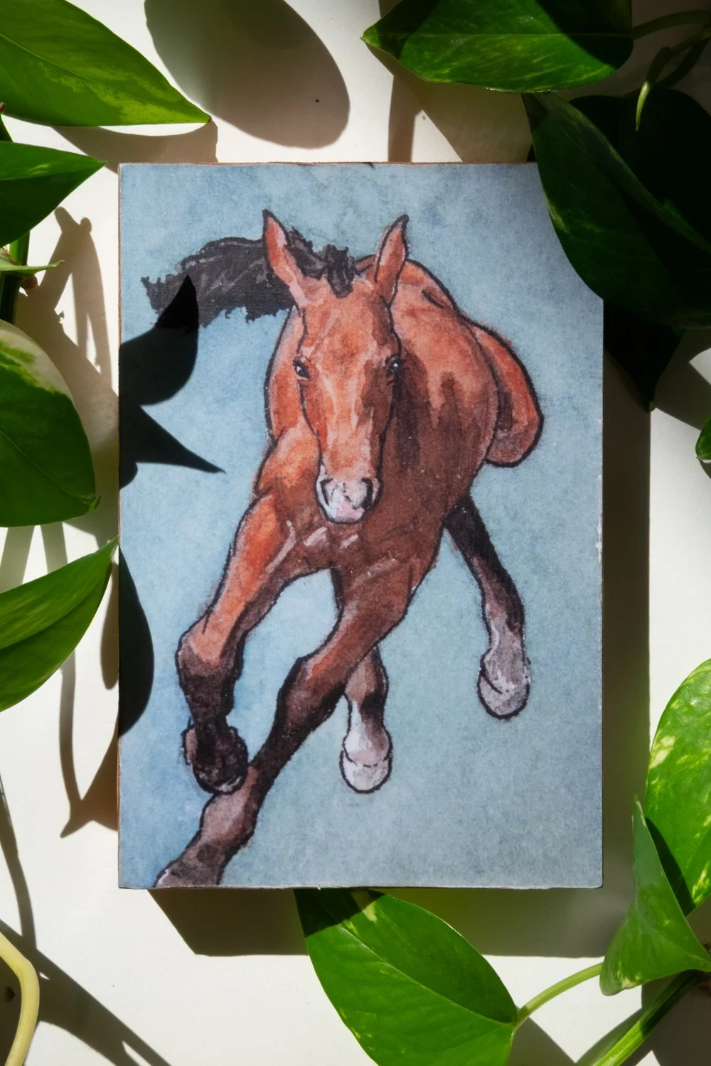 "Mini Fury" Wood Panel Print