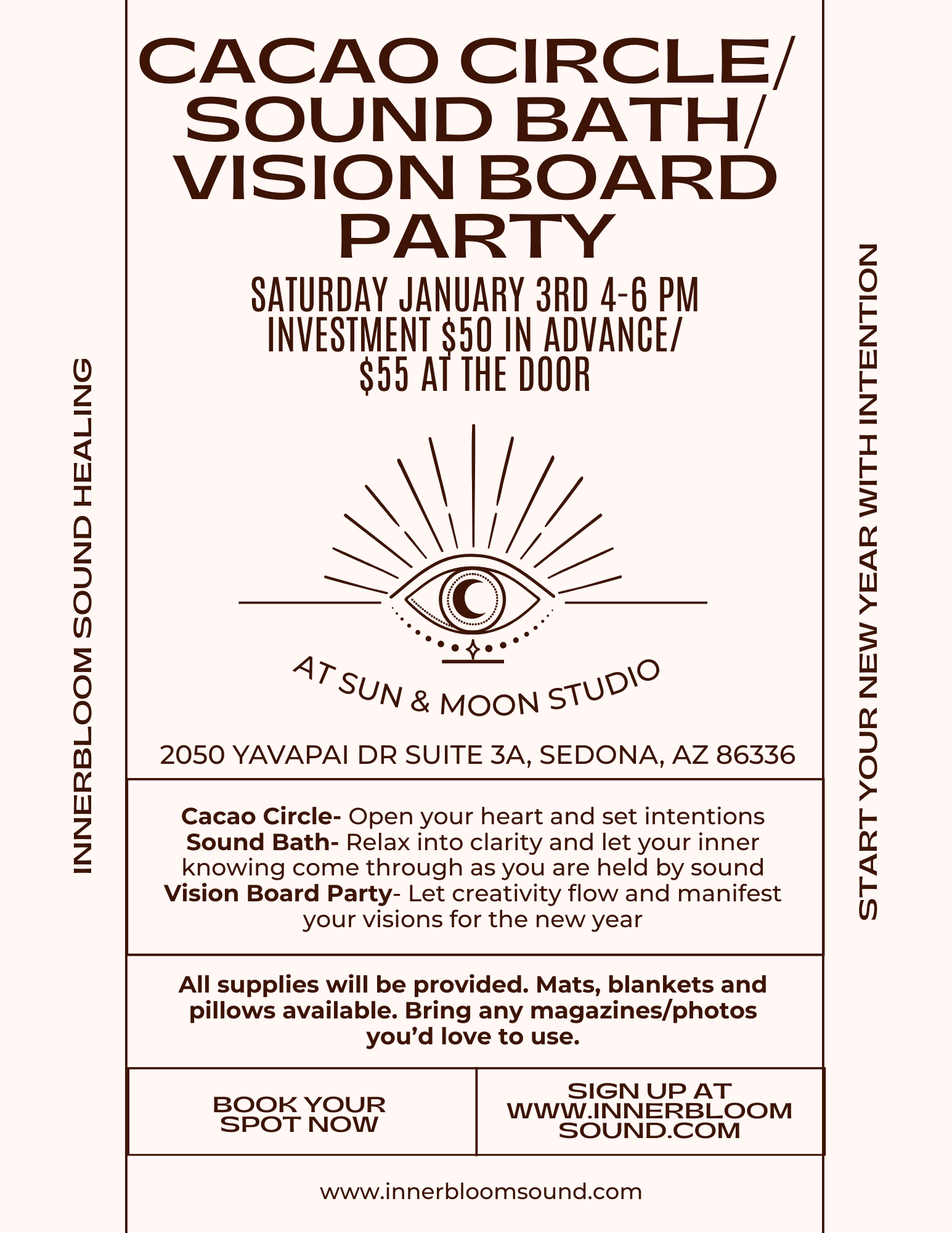 Cacao Circle/Sound Bath/Vision Board Party
