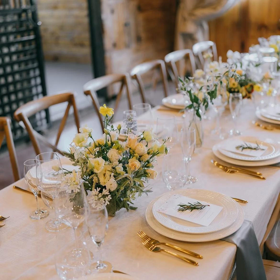 Once your major vendors are locked in, it&rsquo;s time to dive into the details! 

Don&rsquo;t forget to think about your table setting!

Will you use what your venue provides or bring in rentals to elevate the look? 

Be sure to loop in your florist