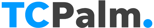 TC Palm logo with blue letters and a gray dot.