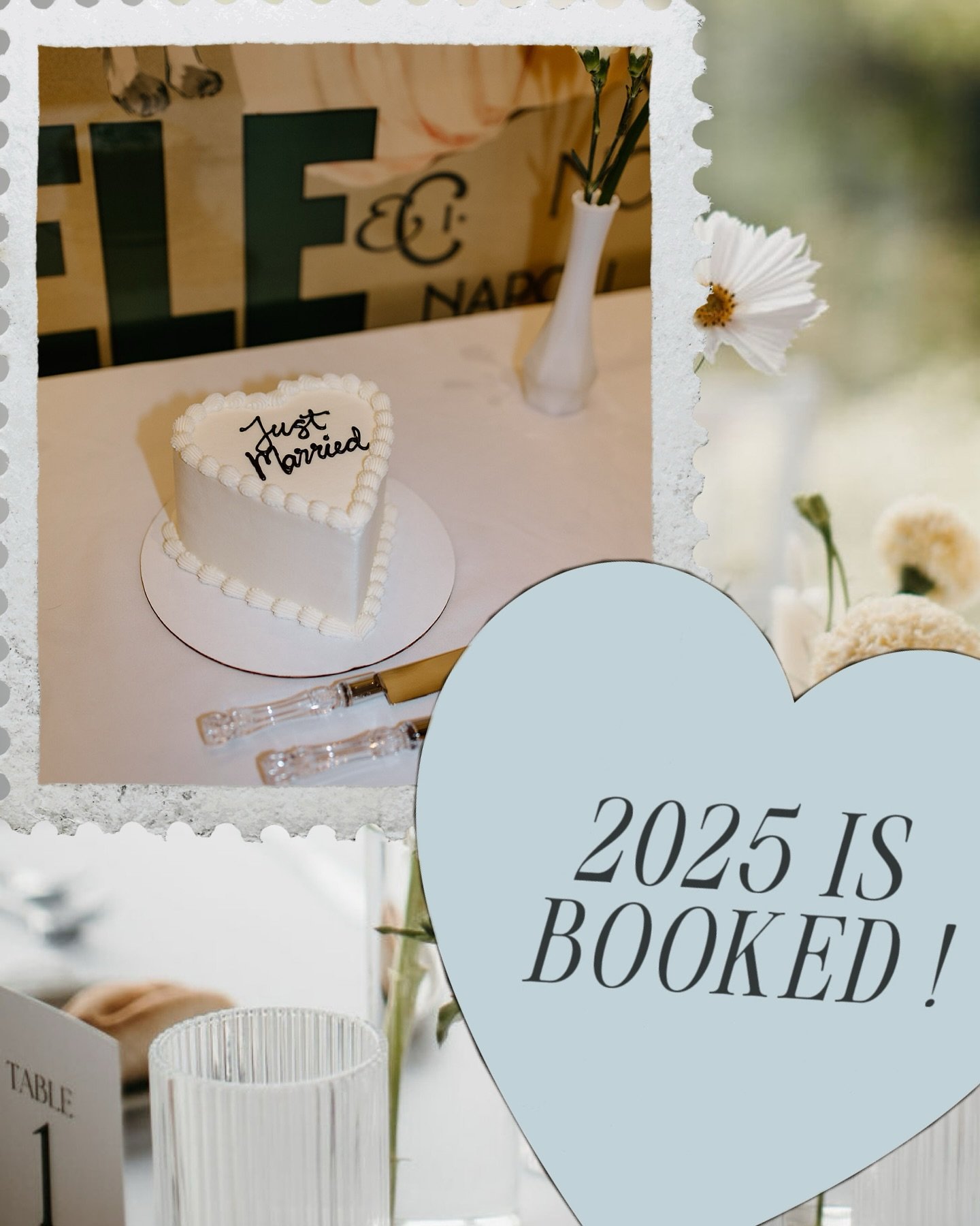 We are officially fully booked for 2025! 🎉🍾

If you&rsquo;re interested in working with us for 2026 or 2027, click the link in our bio to inquire.