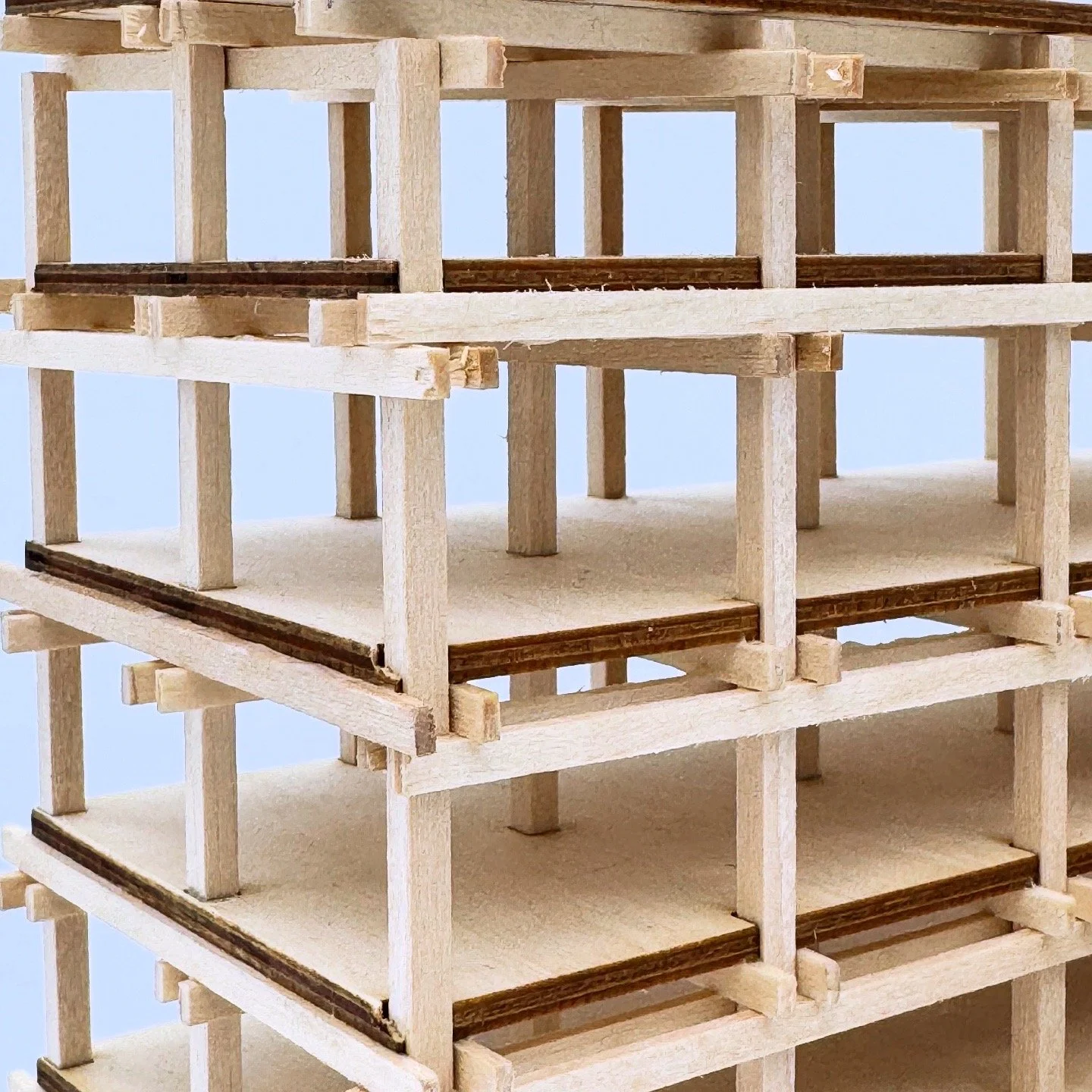 Iteration 2: Close up image of 1/16" structure and form model