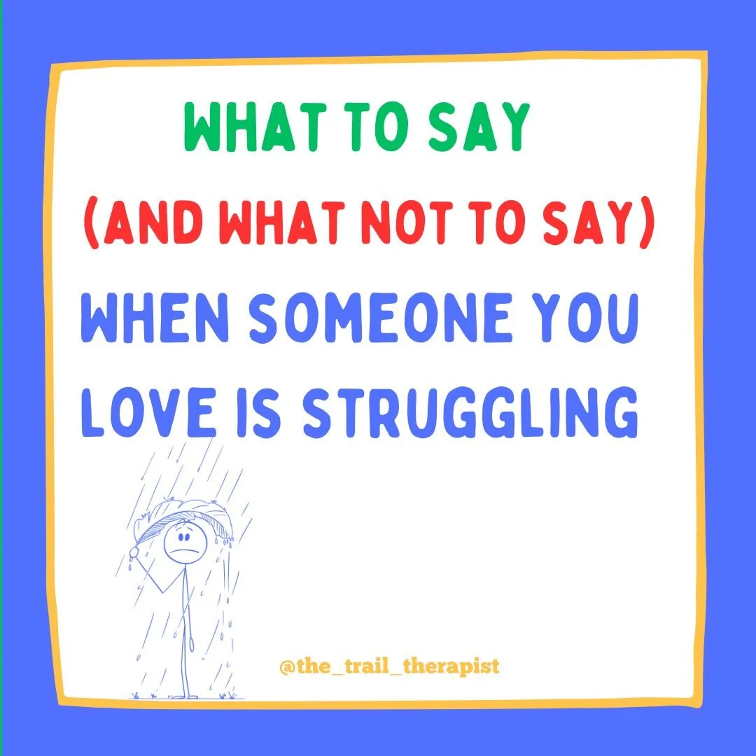 It can be hard to know how to show up for our people when they are struggling. We want to solve their problems, take away their pain and make them happy. But what they really need is someone who can sit with them through the suck. Who hangs out with 