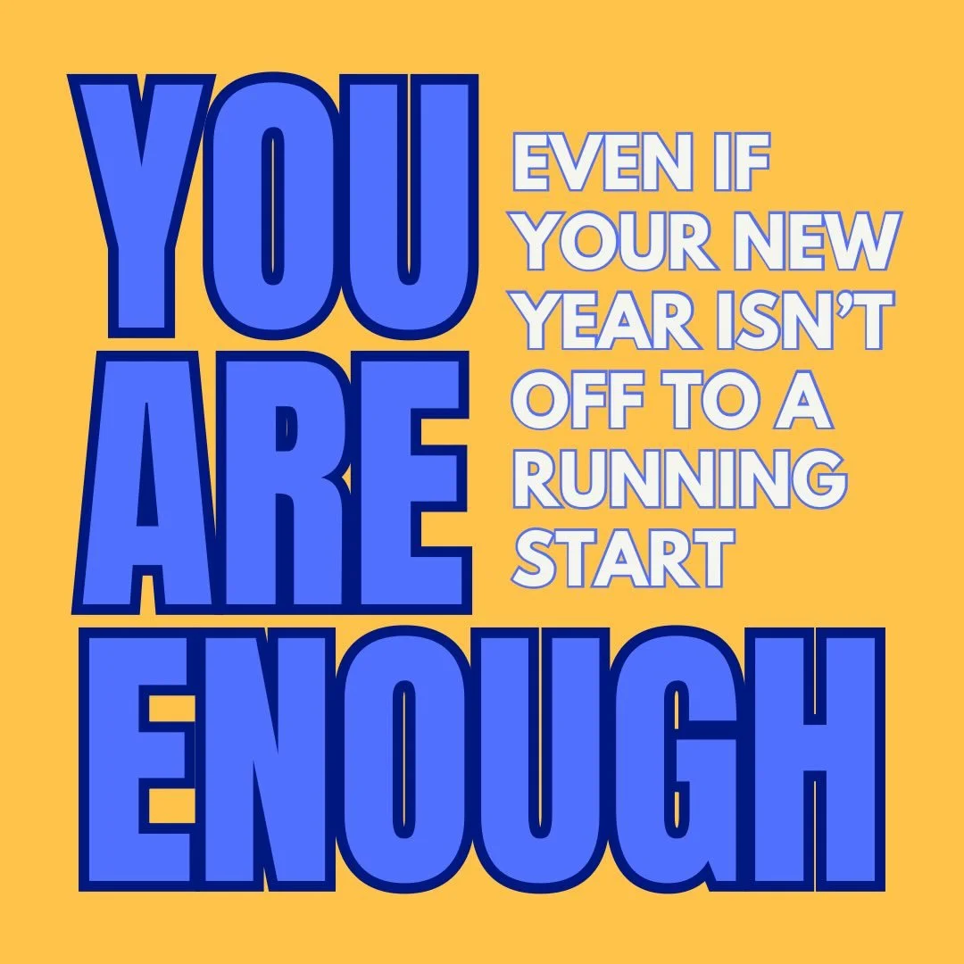 You know what makes it feel even harder when you are tired and uninspired in January? Thinking you are "supposed" to turn over a new leaf/set goals/ quit something/ start a new habit. But you don't have to do any of those things  just becau