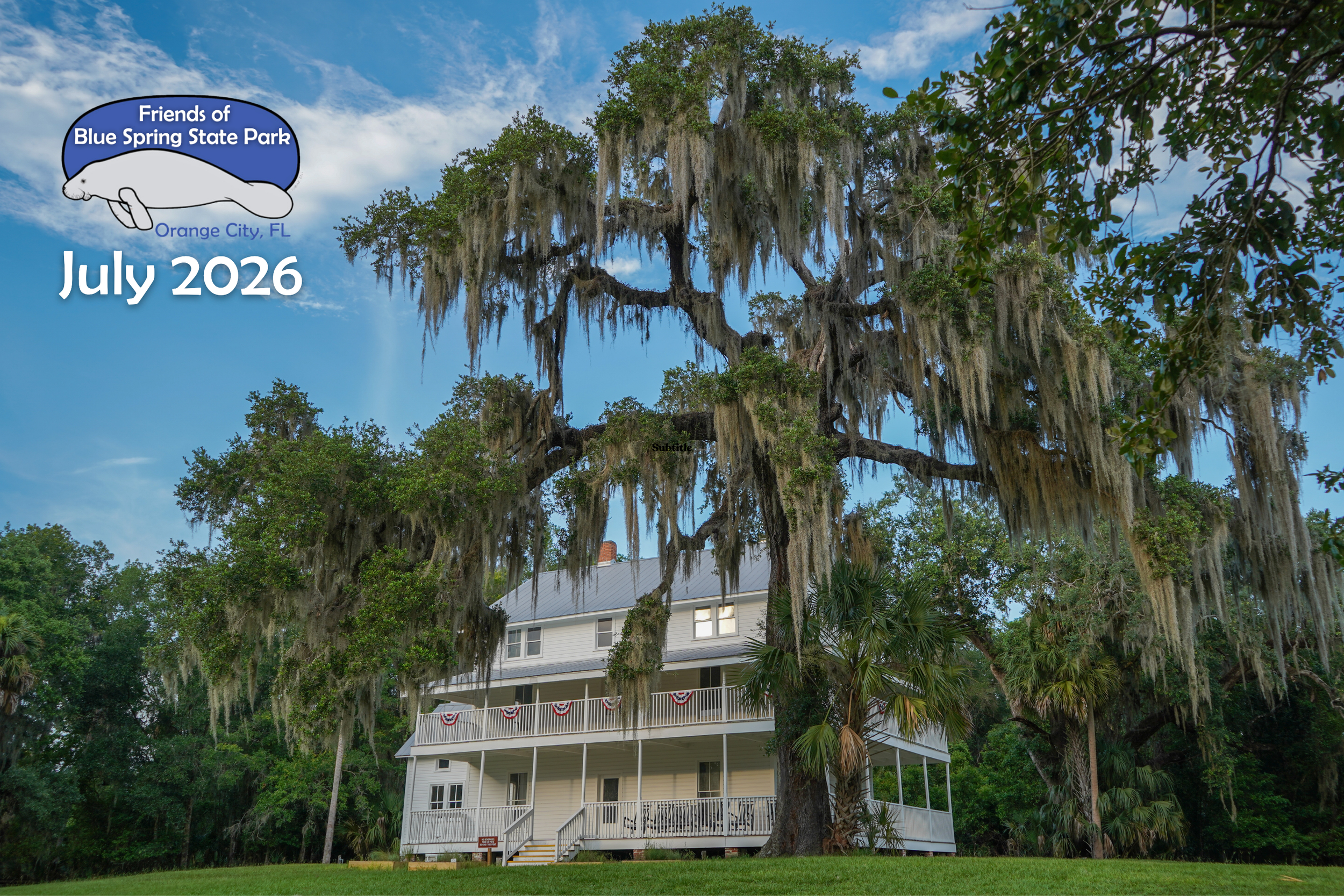Photo: The Thursby House decorated for America’s 250th Birthday. | Credit: Friends of Blue Spring State Park, Erin Paulakovich