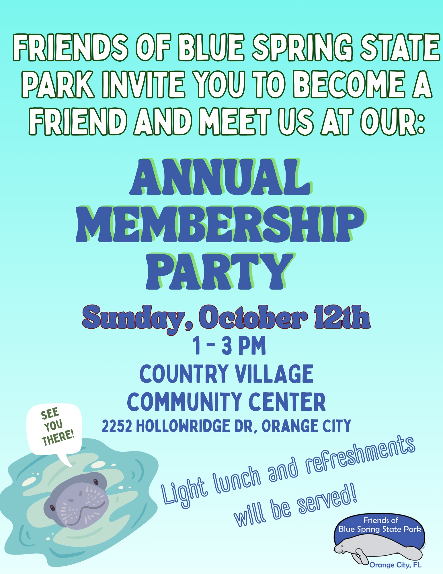 FoBSSP Annual Membership Party