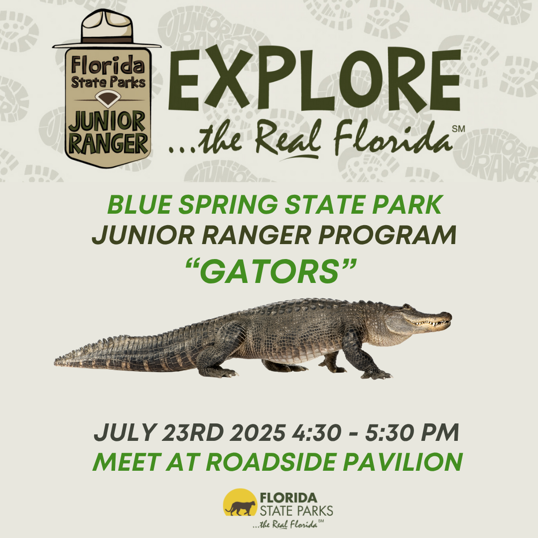 Junior Ranger Program - GATORS — Friends of Blue Spring State Park