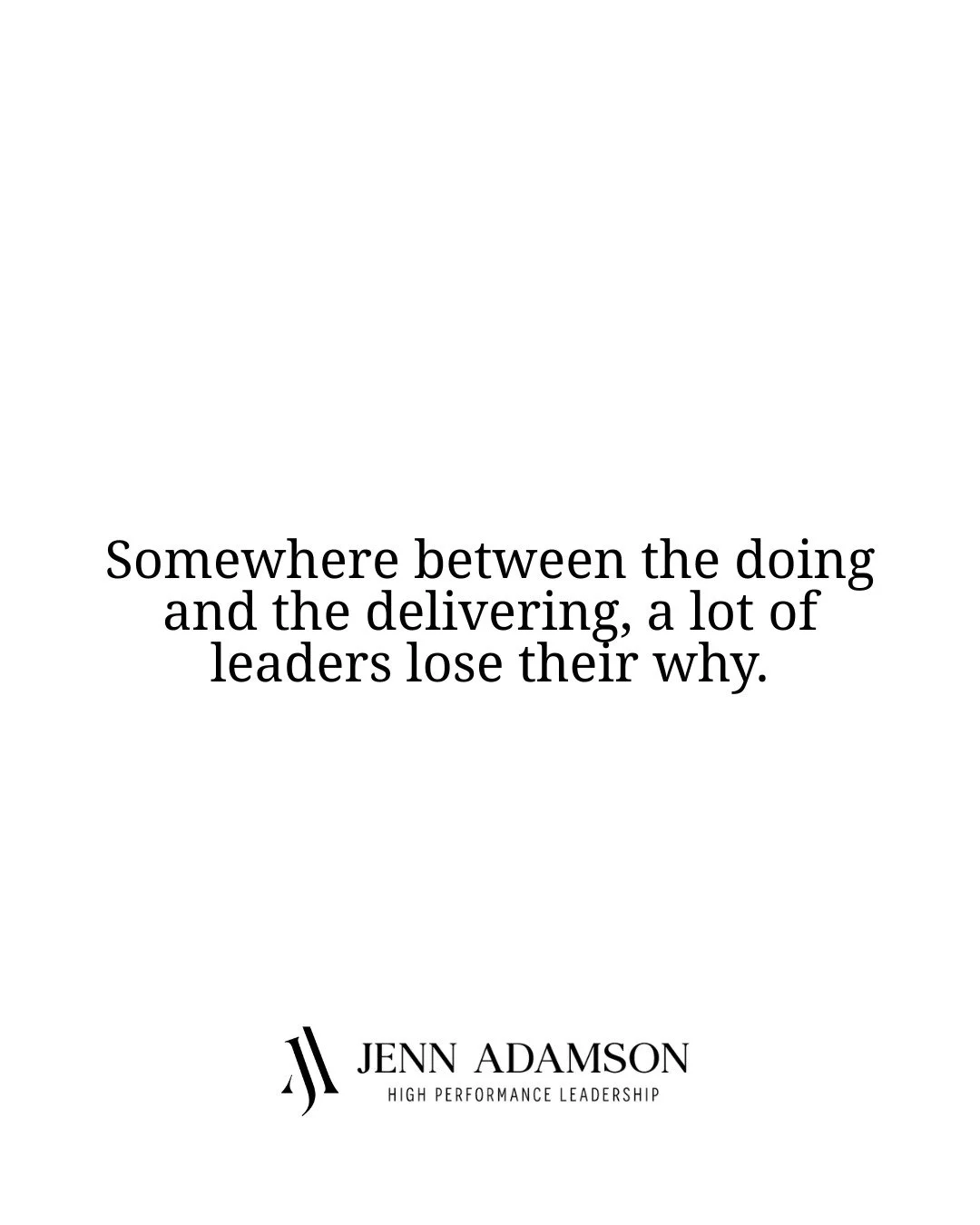 Somewhere between the meetings, the deliverables, and the constant demand to perform &mdash; a lot of leaders lose their purpose.

Not because it left, but because life got loud.

And when purpose goes quiet, leadership starts to feel like survival. 