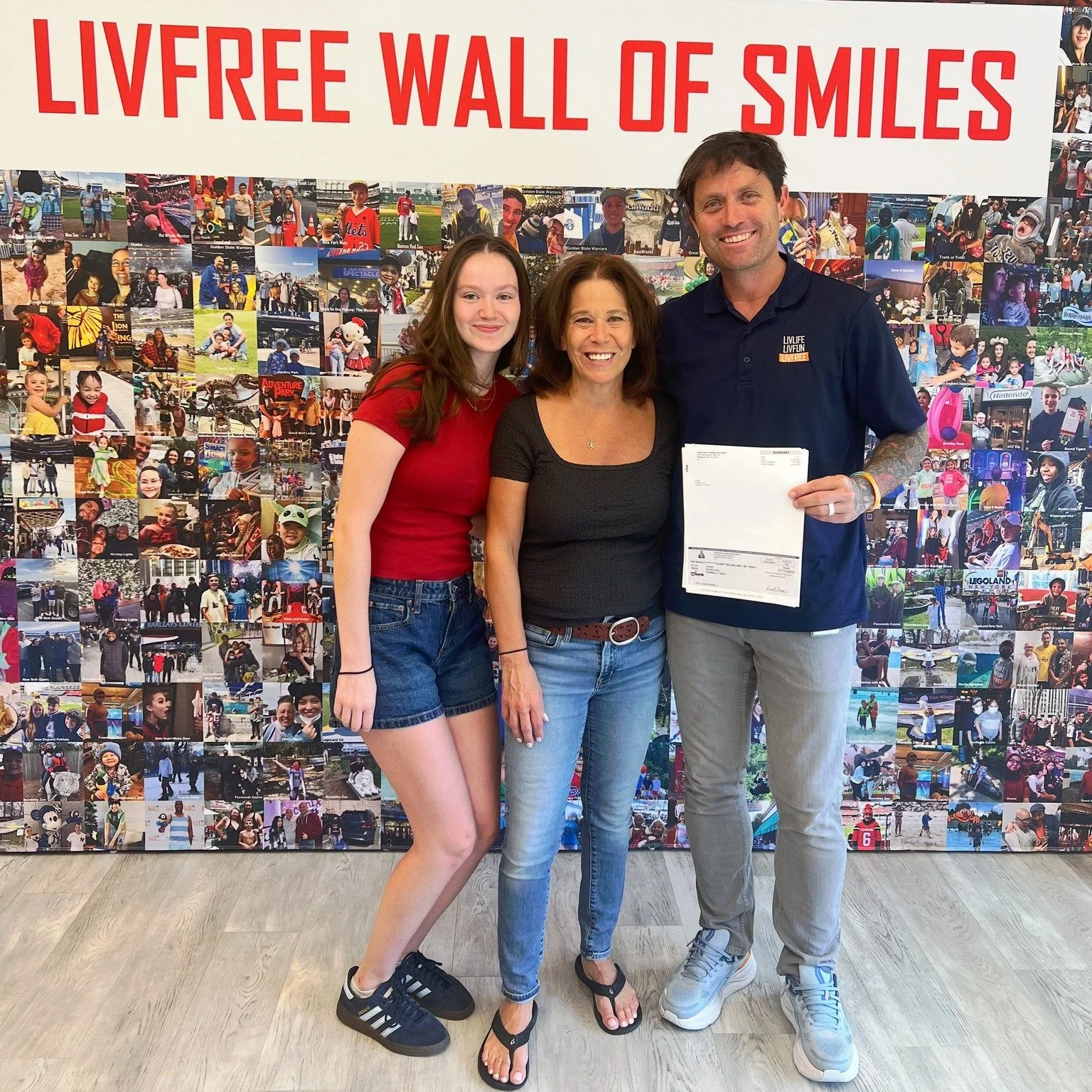 Thank you to the Crane Charitable Funds for once again awarding LivFree a $10,000 grant! 💛 A special shoutout to Marianne Moran and her daughter Ashley for presenting the check and championing our mission. Your support brings joy to families who nee