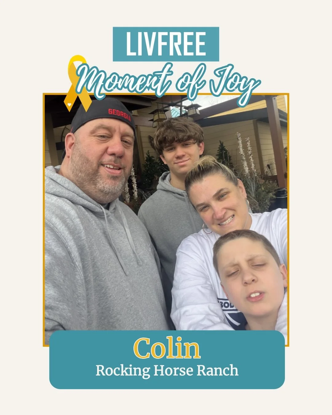 Colin and his family recently had a special weekend getaway to @rockinghorseranchresort. Time spent together making joyful memories 💛🐴