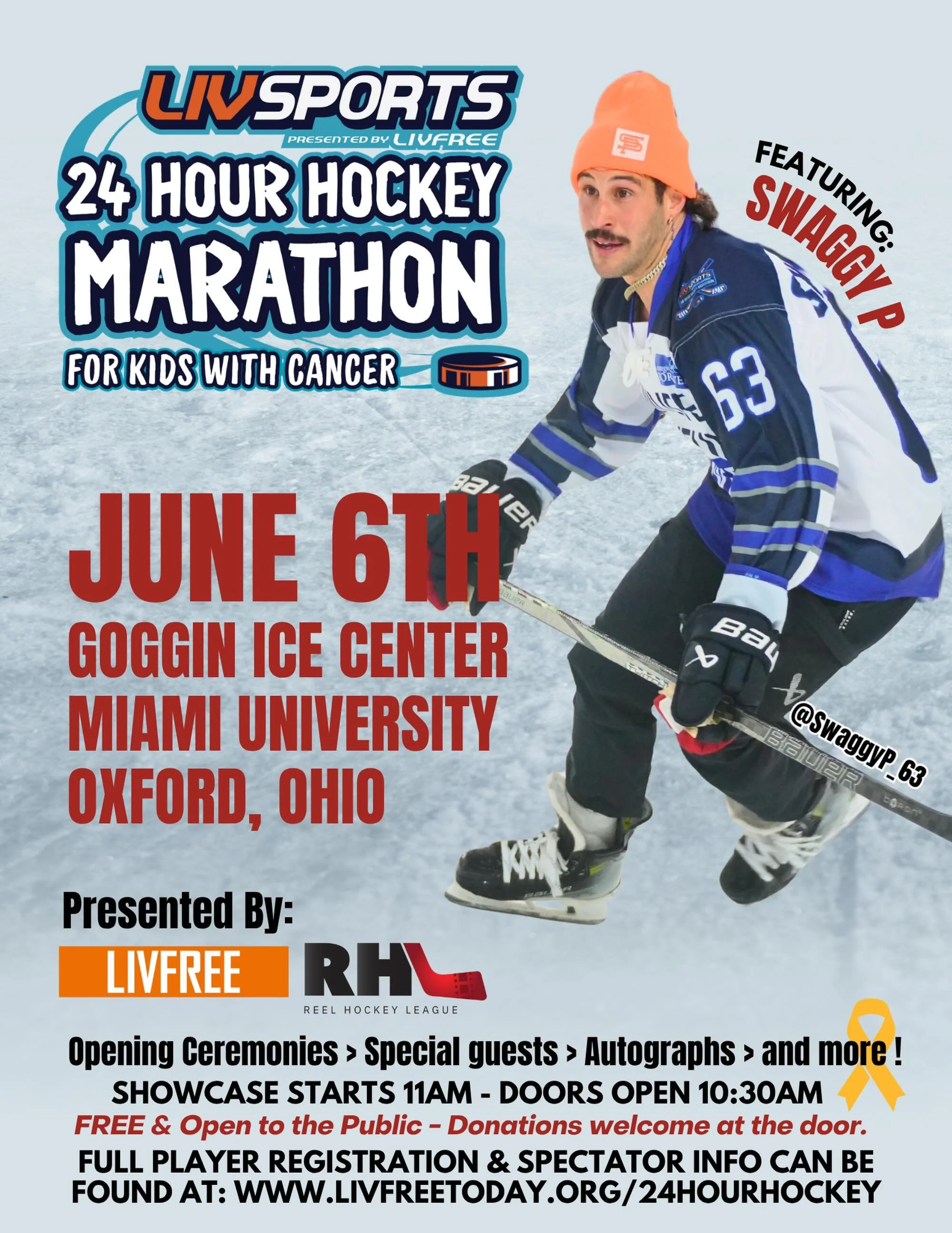 🚨The Ohio Marathon is less than 3 weeks away!🚨 We are excited to welcome back @swaggyp_63 to help kick off the game. Showcase is open to the public and there are still a few spots open for interested players! Plus come check out our first ever Sled