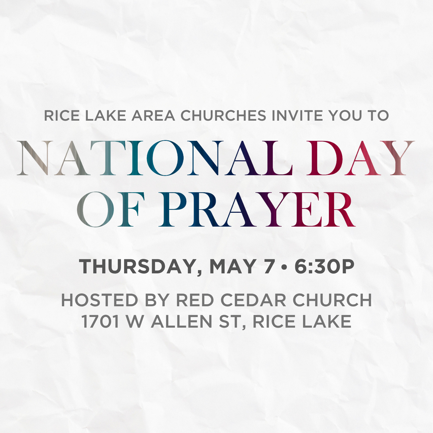 National Day of Prayer