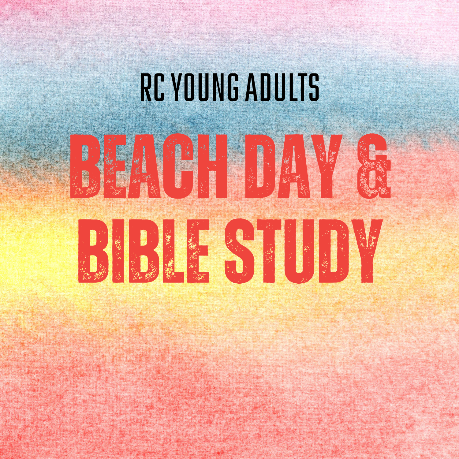 RC Young Adults Beach Day & Bible Study