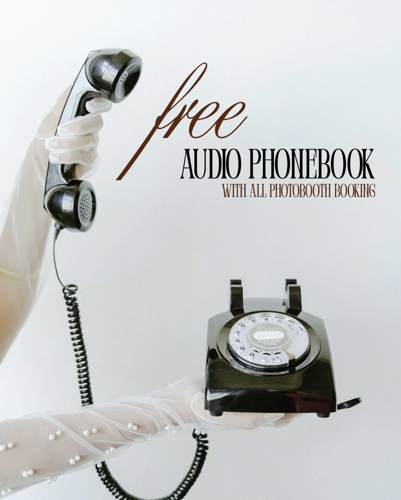 yes - you read that right. a FREE audio phonebook with all bookings made by Jan 5th! 📸 📞 elevate your event even more ✨

dm to book 💌