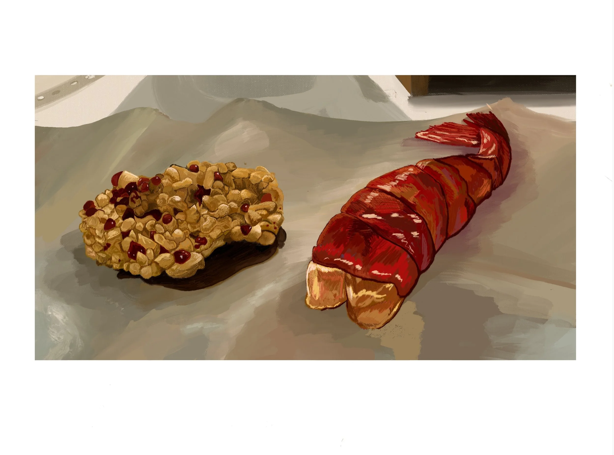 Food Illustration for El Confidencial (2023) Digital 2587x 1918px