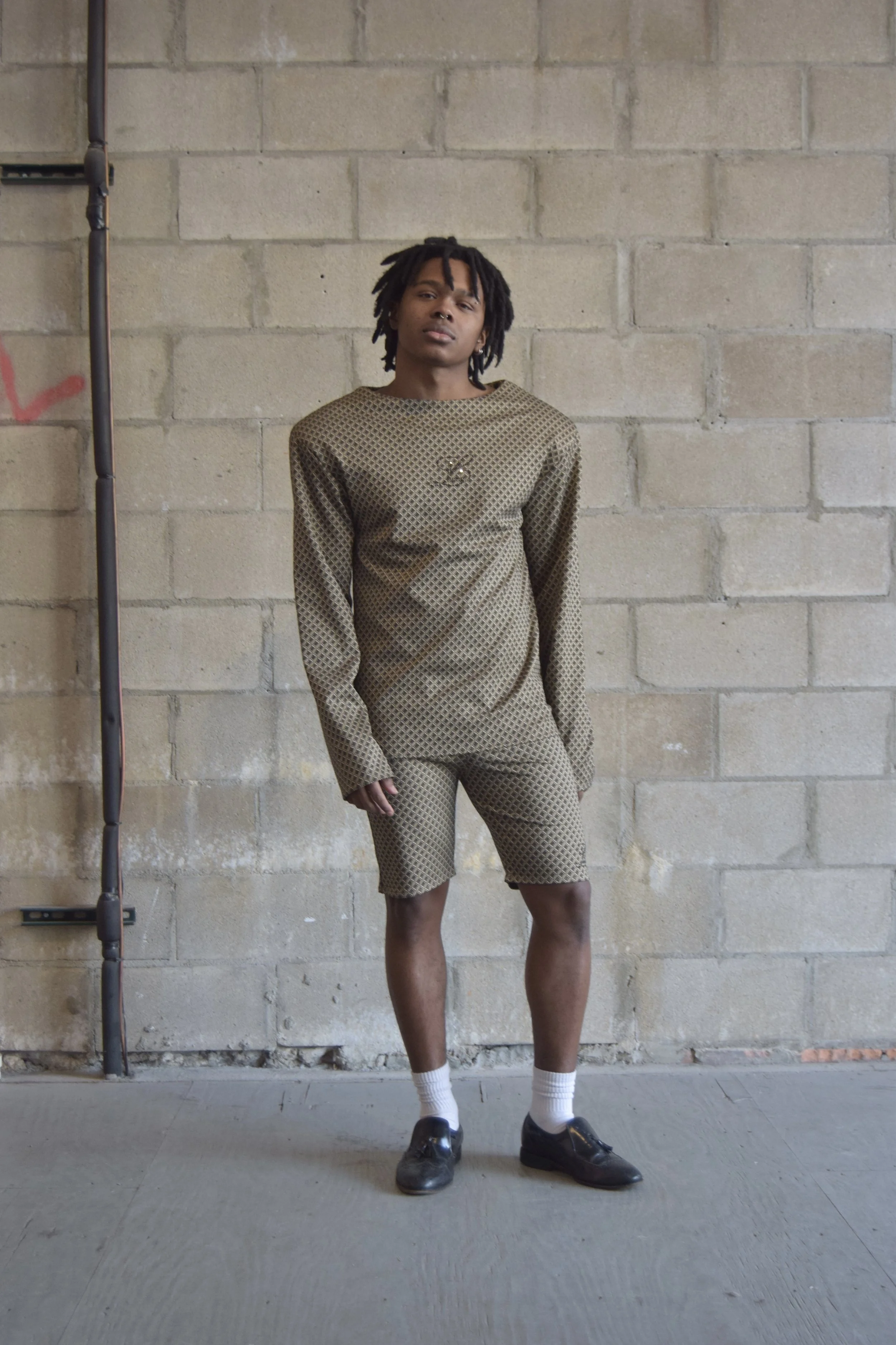 LUAR AVANT GARDE KHAKI BLACK DIAMOND 2 PIECE SET