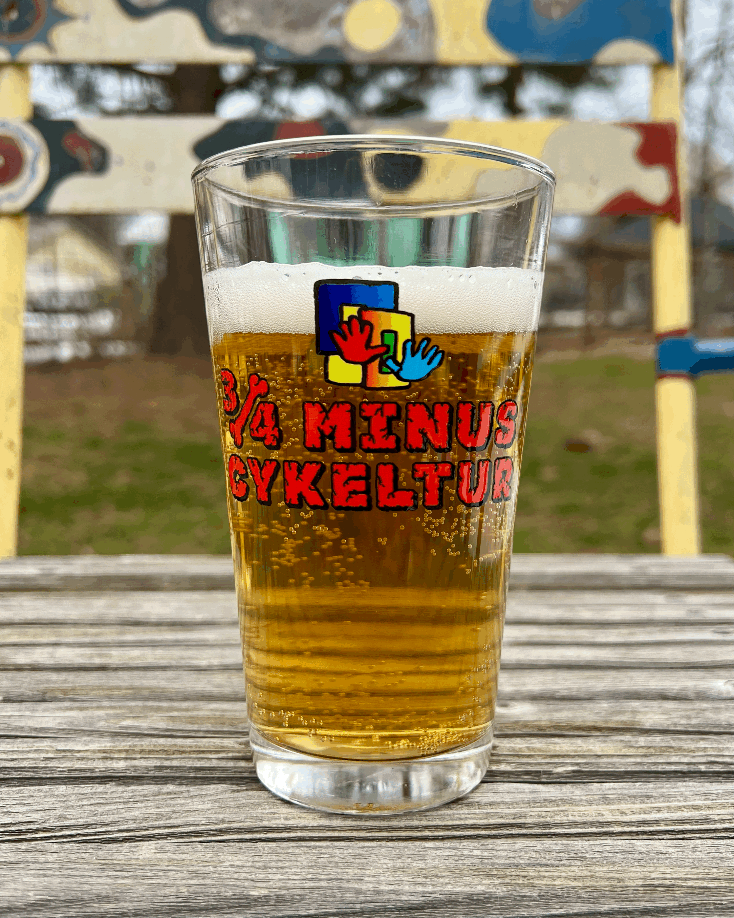 3/4 Minus Cykeltur Glass