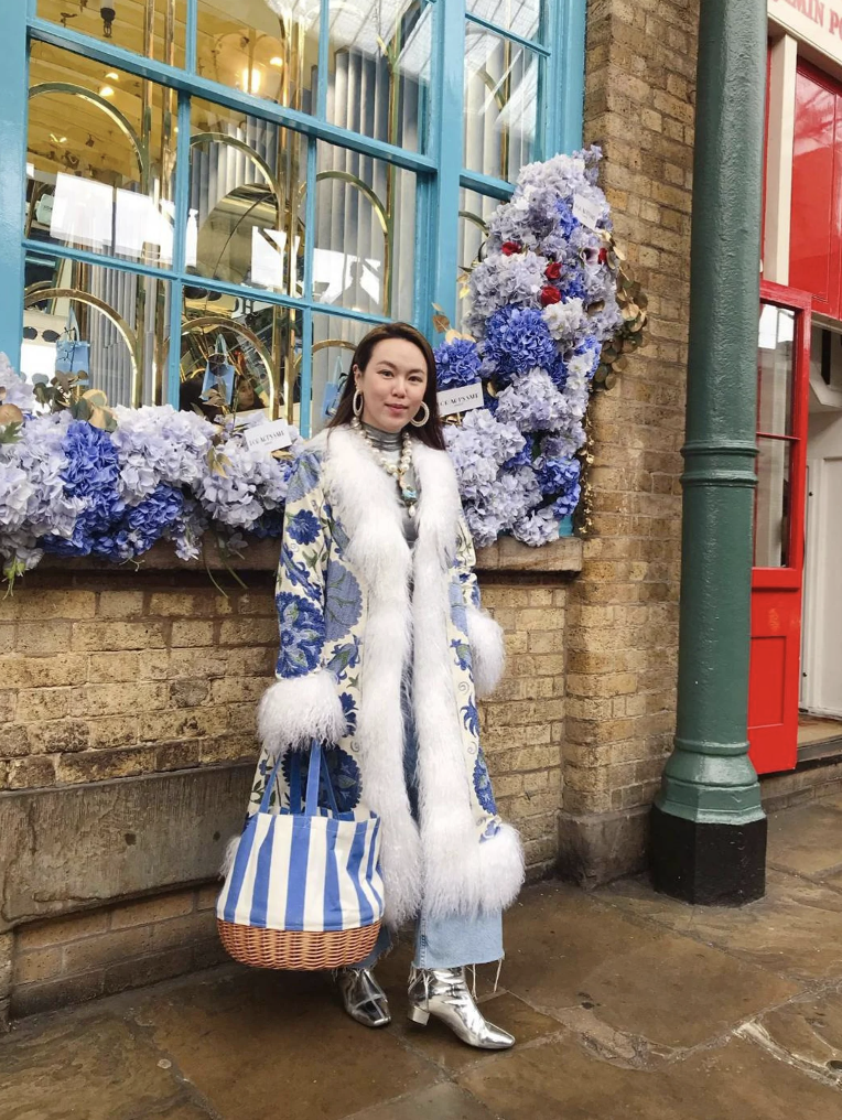Suzani shearling coat
