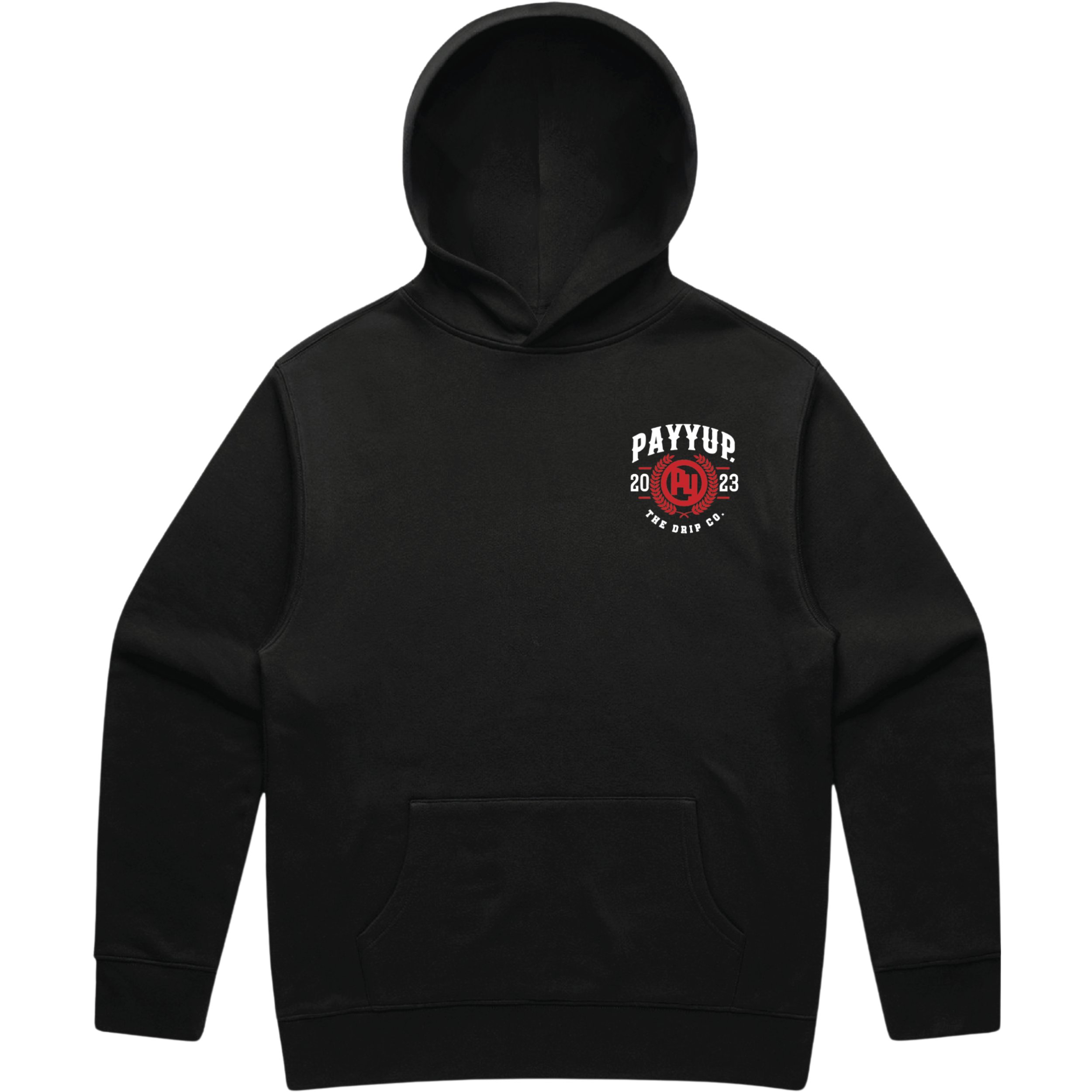 ROSES Hoodie_ WHITE Logo _ BLACK Hoodie FRONT.jpg
