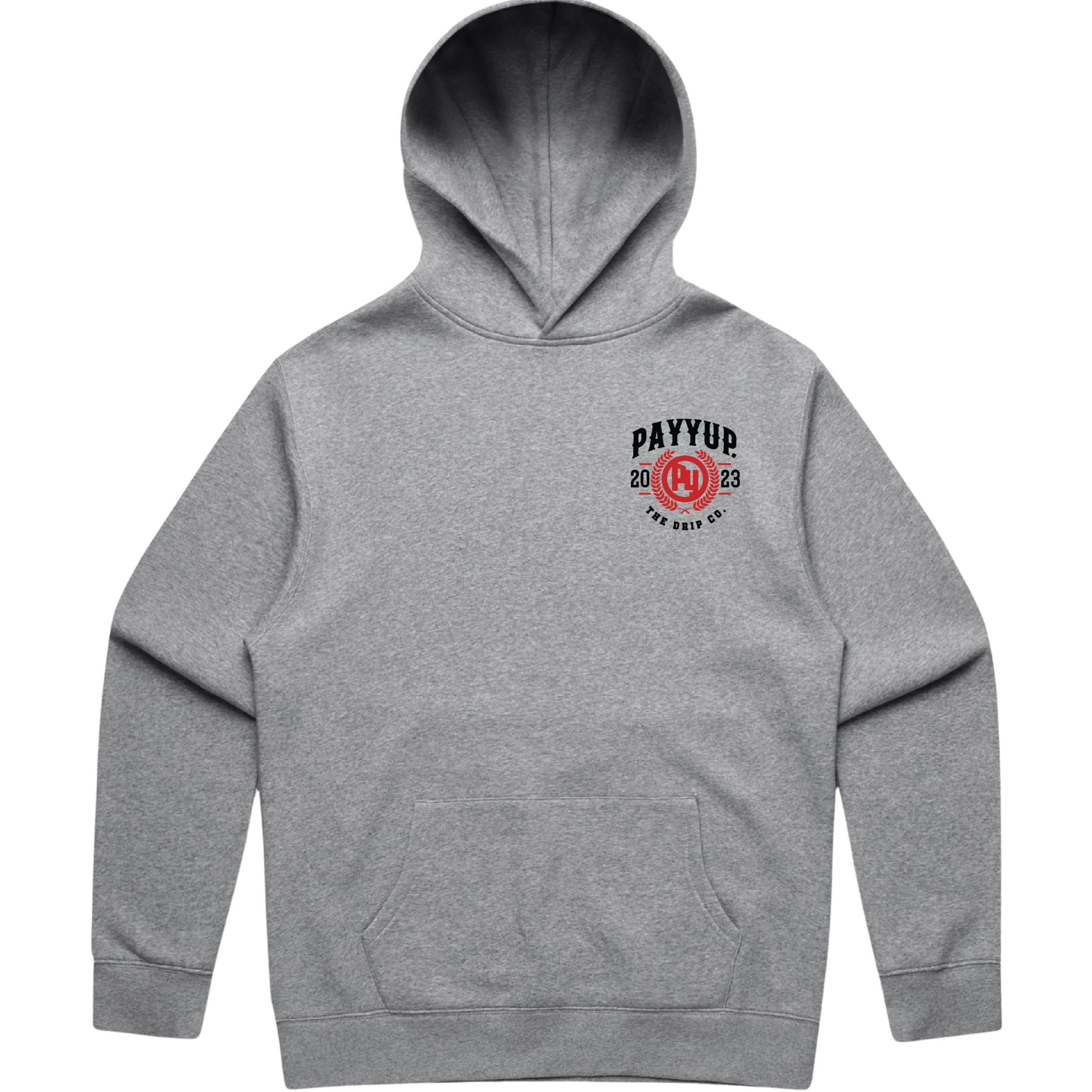 ROSES Hoodie_ BLACK Logo _ GREY Hoodie FRONT.jpg