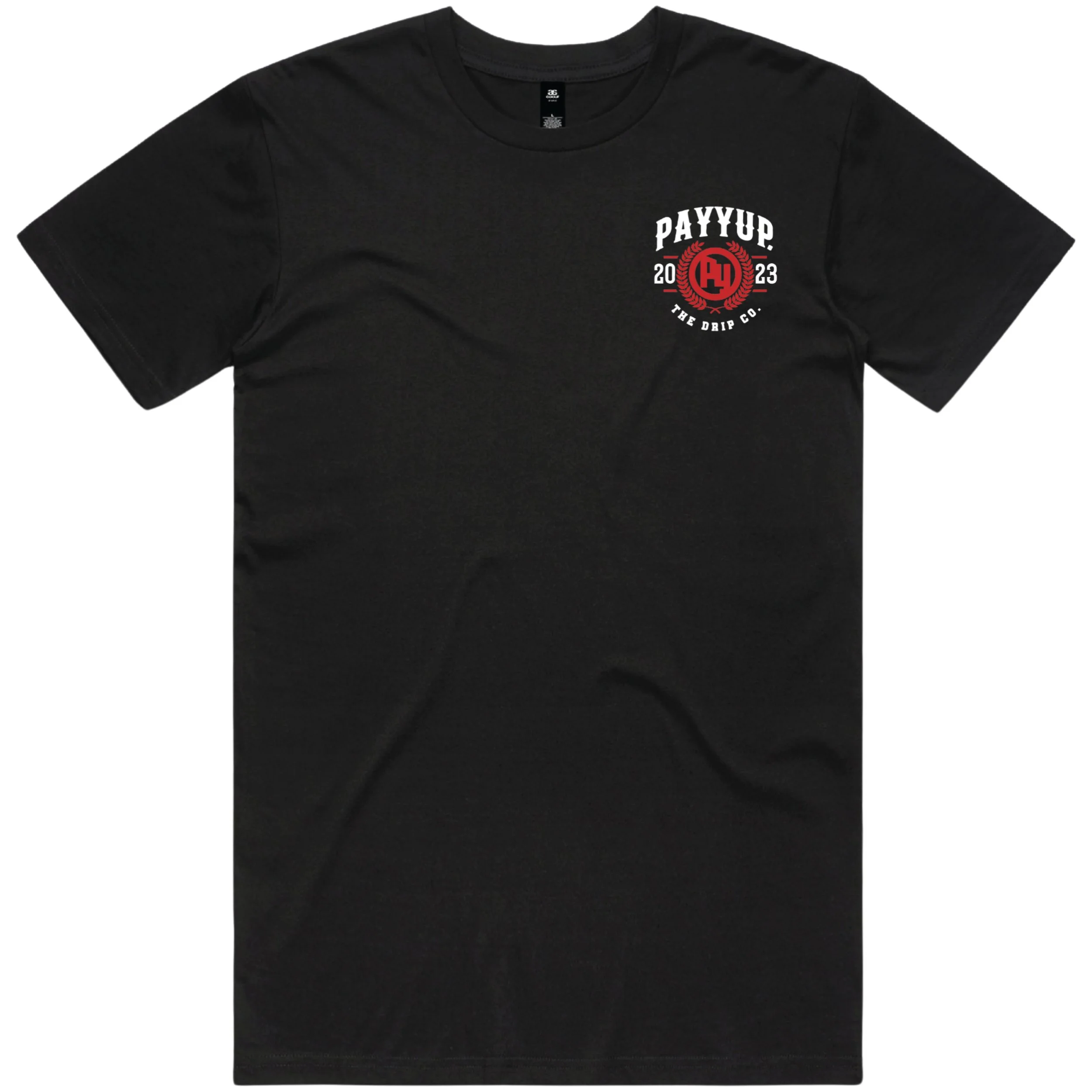 ROSES Tee_ WHITE Logo _ BLACK Tee FRONT.jpg