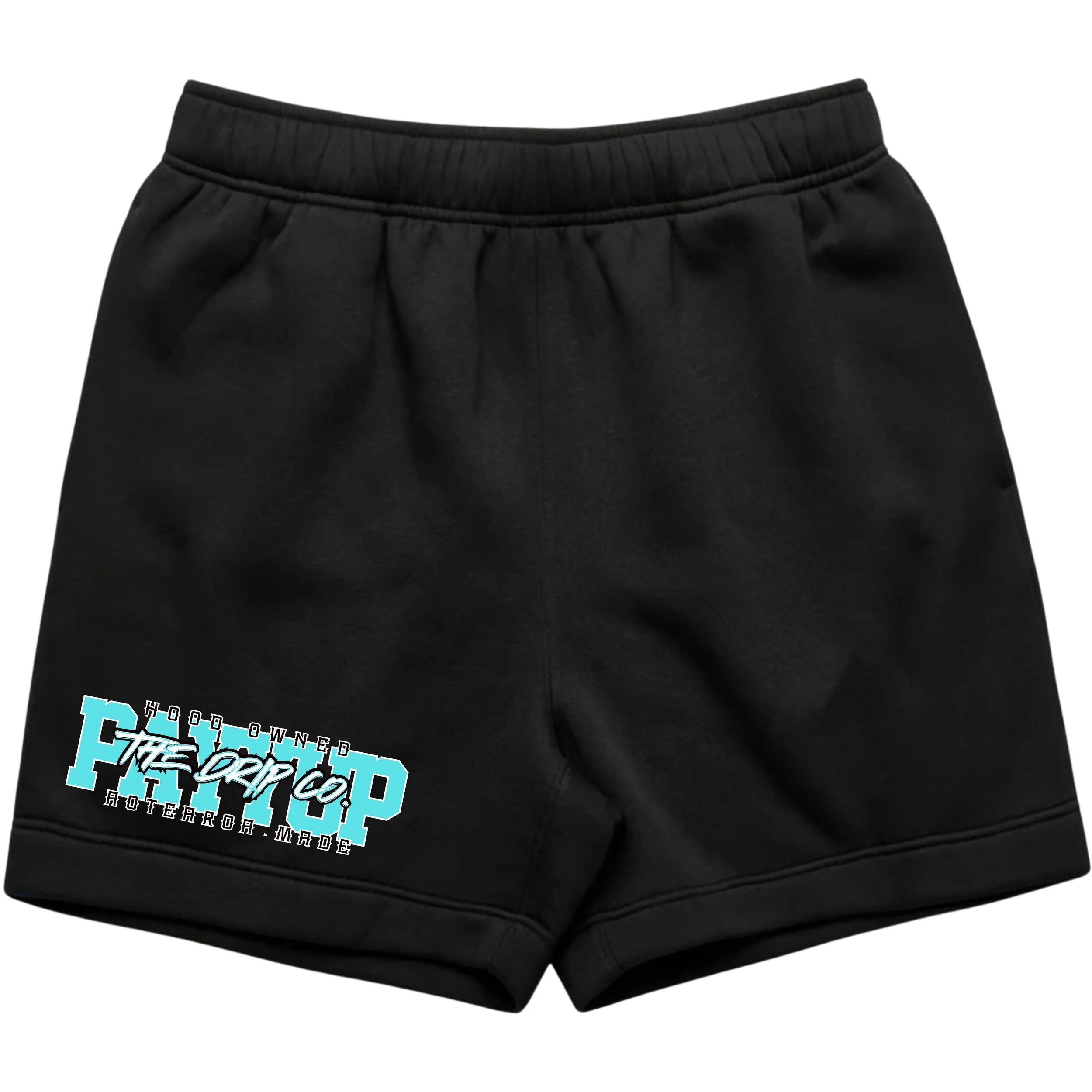 A.M Shorts_ TEAL Logo _ BLACK Shorts.jpg