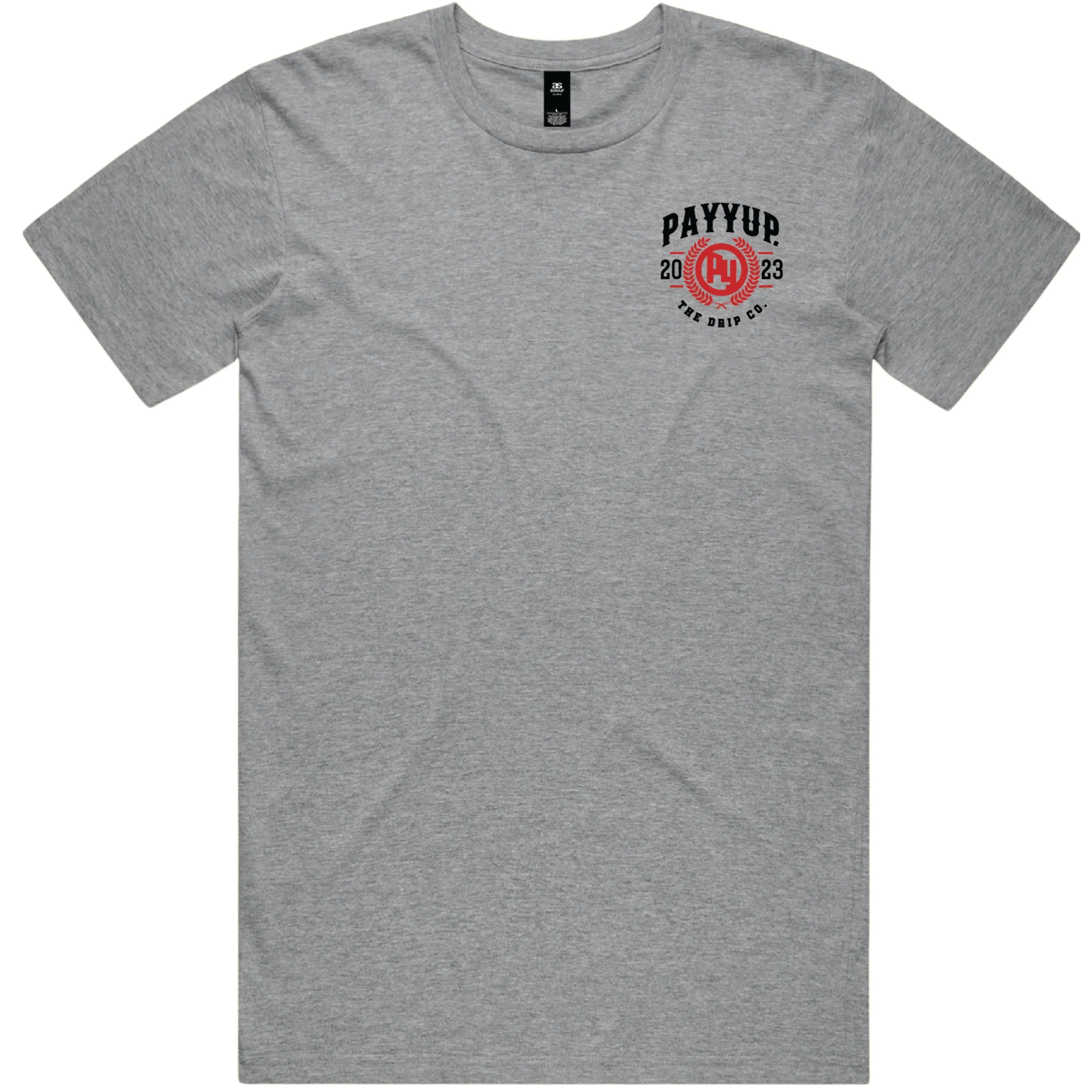 ROSES Tee_ BLACK Logo _ GREY Tee FRONT.jpg