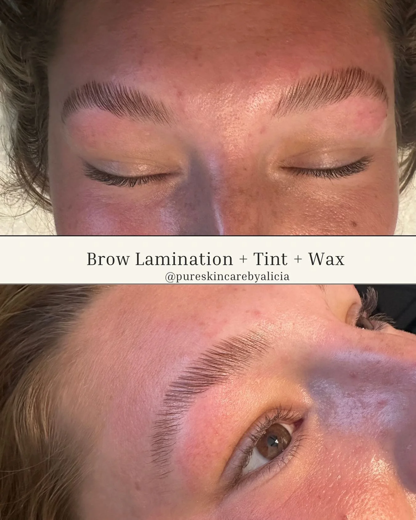 Brow Lamination redirects unruly eyebrow hairs upward to create a fuller, more defined look. #browartist #holisticesthetician @browcodepro #browcode #naturalbrowshaping  #naturalbeauty #advancedesthetician #browlamination