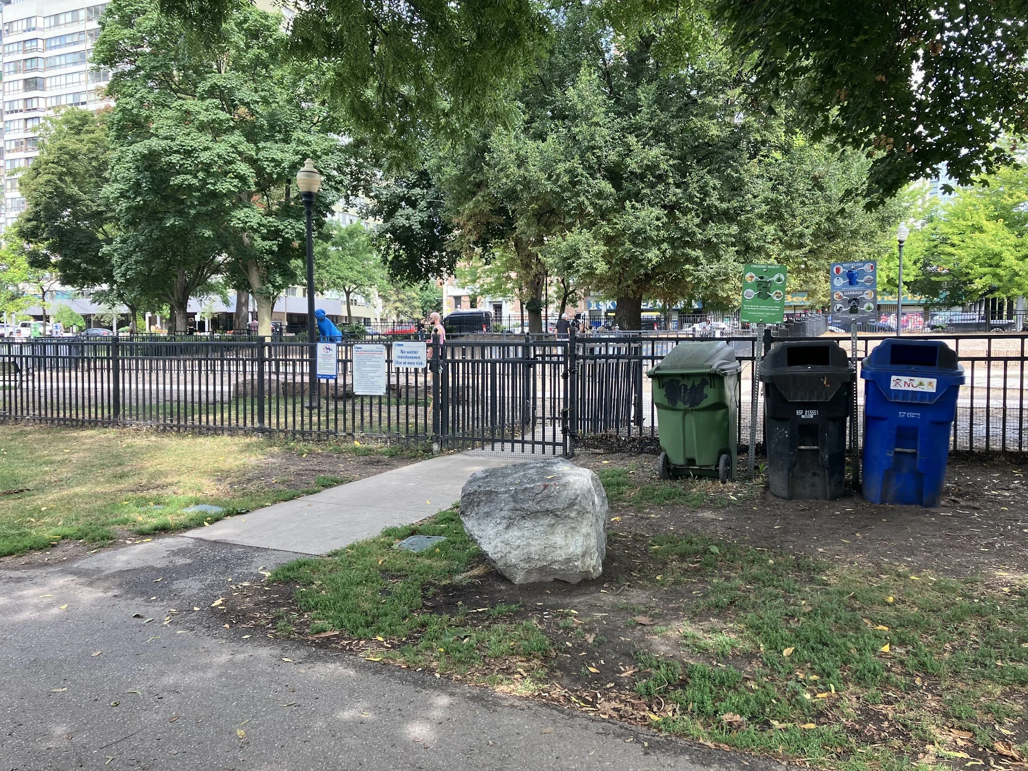Primary entrance to dog-off-leash area