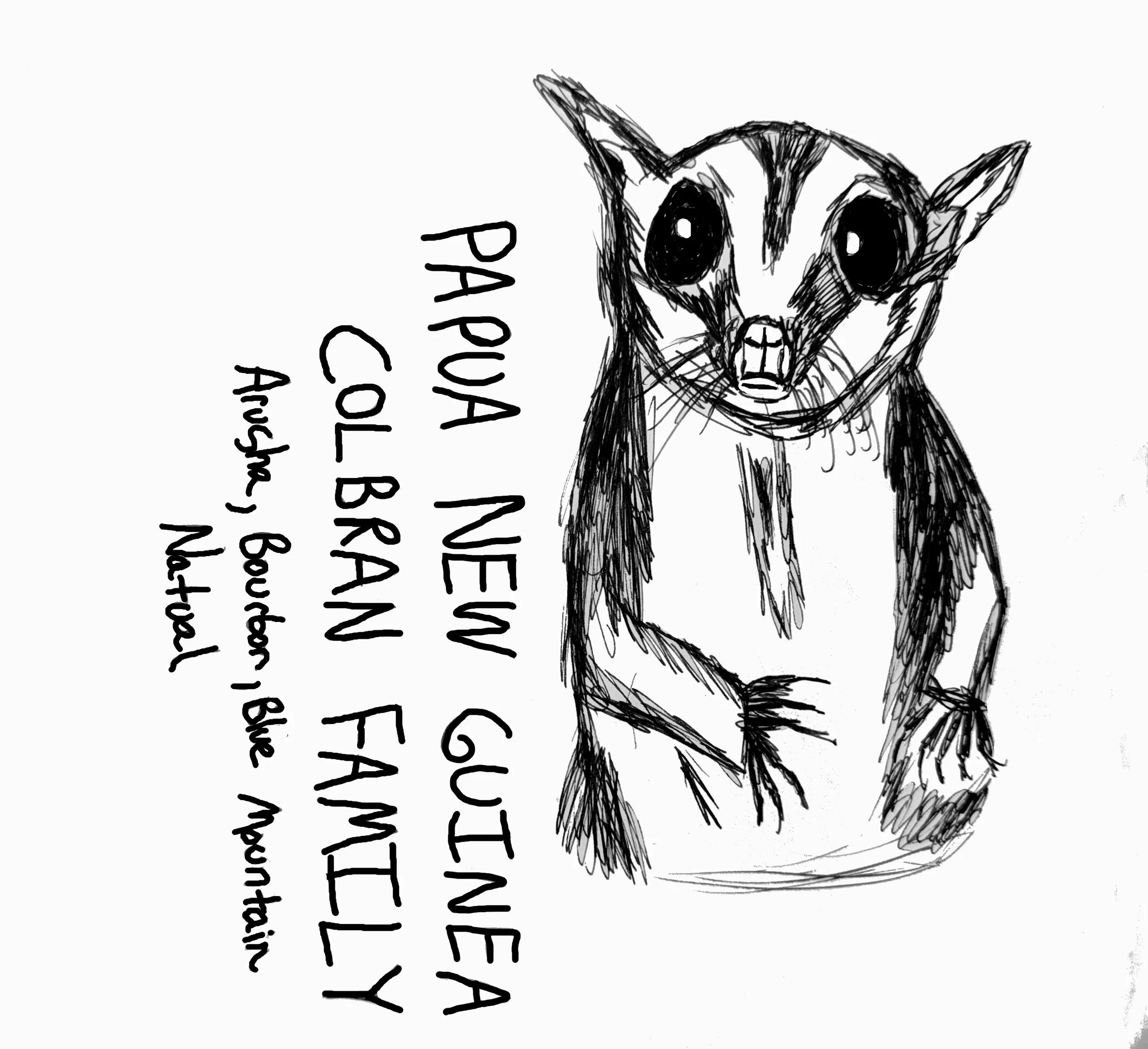 Papua New Guinea Colbran Family (Arusha, Bourbon, Blue Mountain Natural) (Red Wine, Tropical Fruits, Florals)