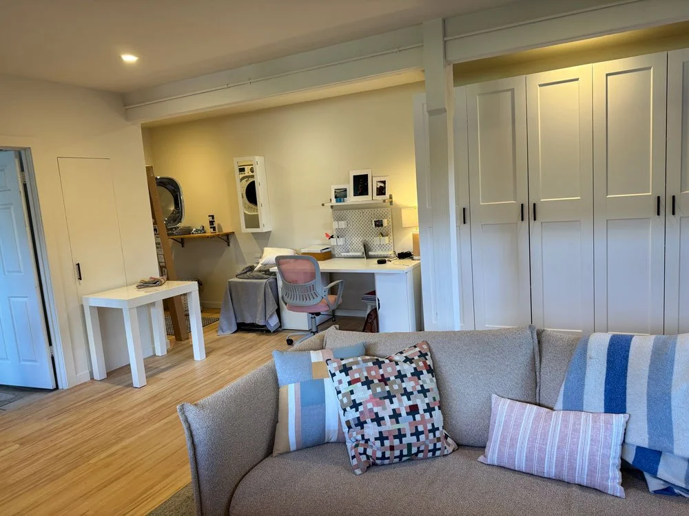 A Cluttered Garage Becomes a Real Family Room