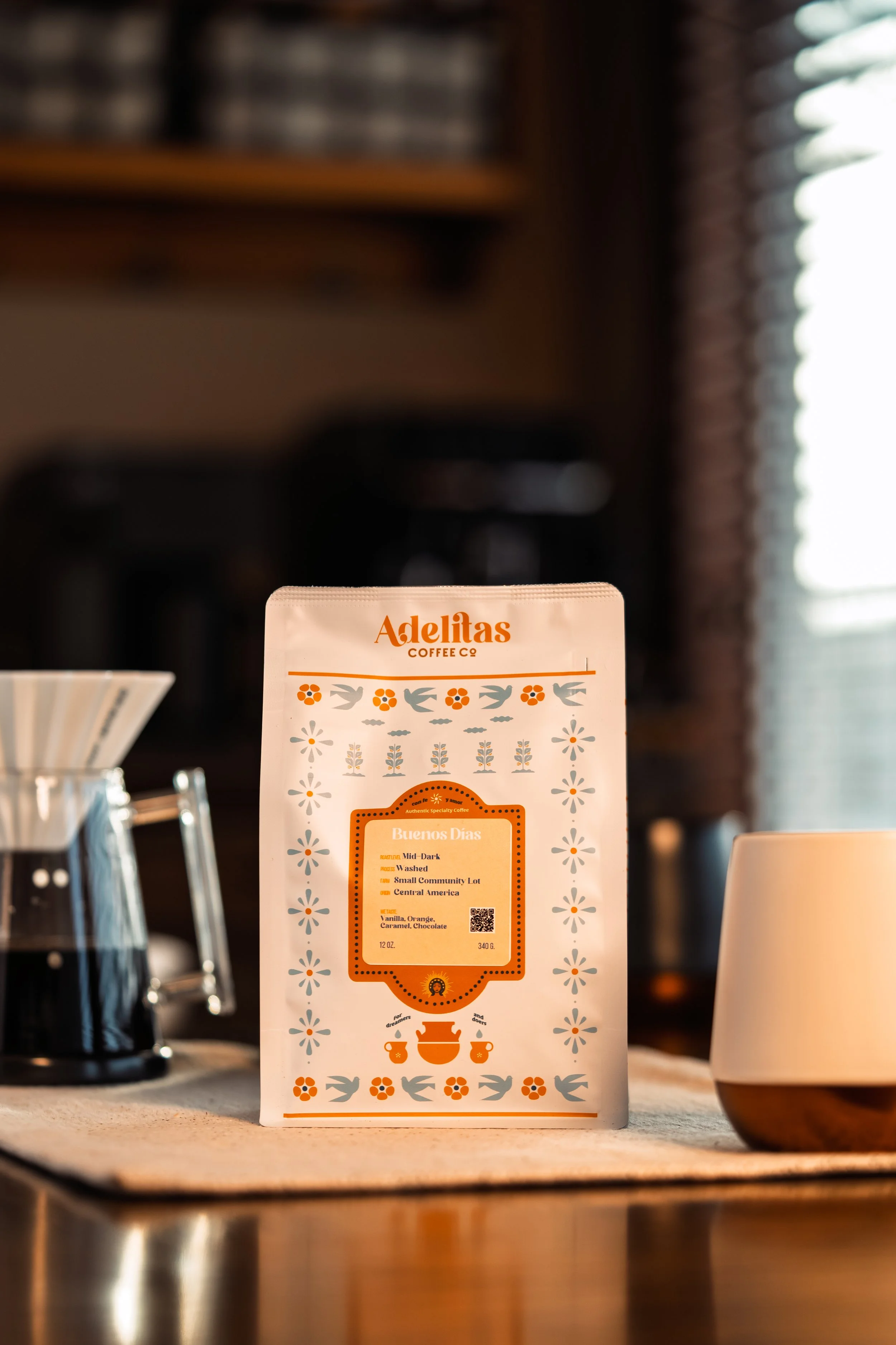 Wholesale coffee bags prepared for delivery to local cafés in the United States Of America.