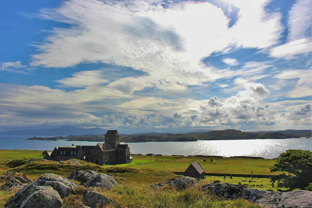 Iona Abbey across the water