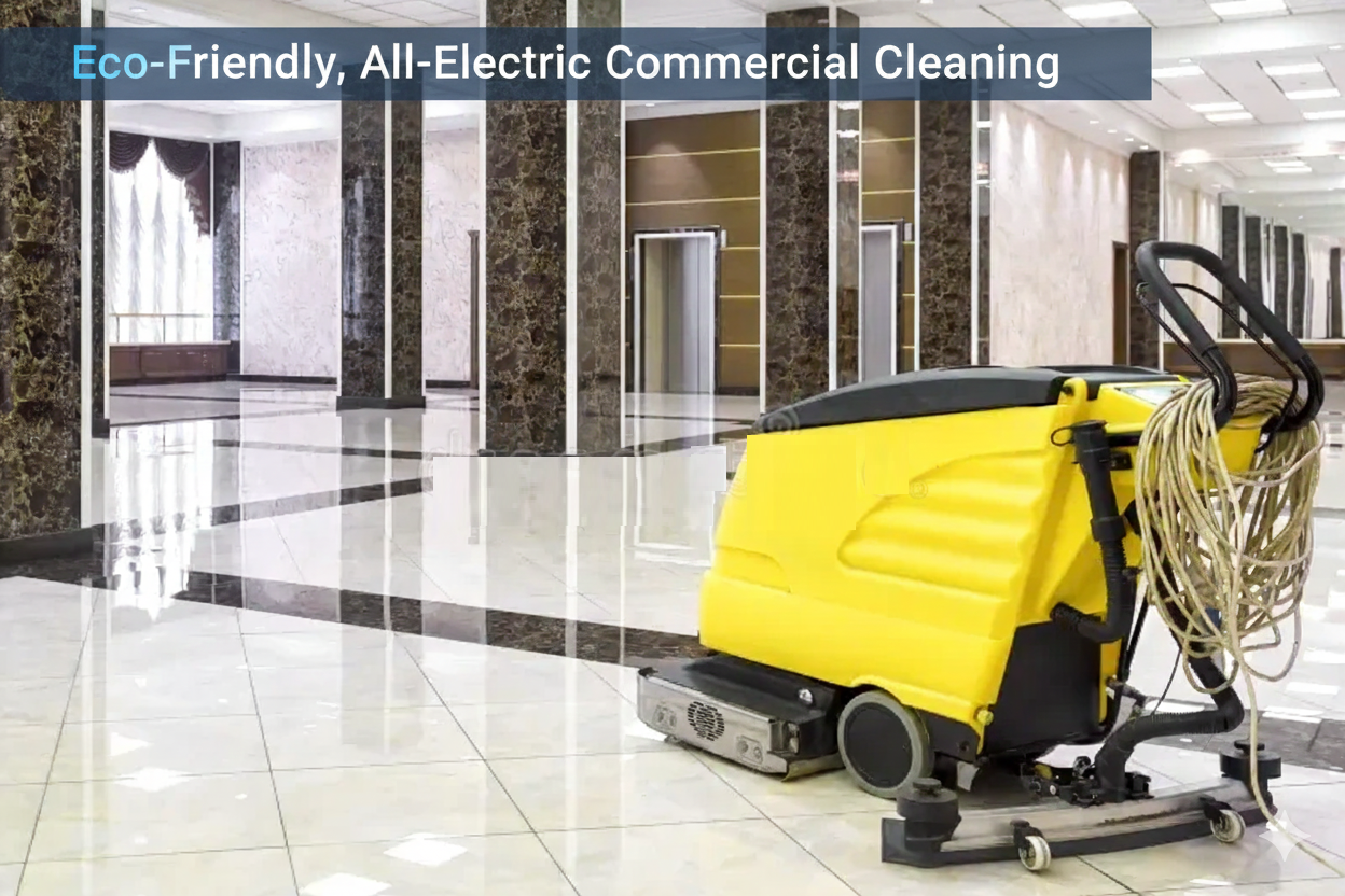 Revolutionizing Facilities: Eco-Friendly Commercial Cleaning Services with All-Electric Equipment