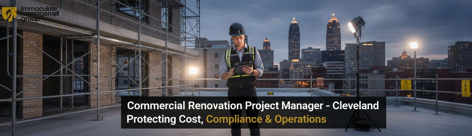 Commercial Renovation Project Manager in Cleveland: How Strategic Oversight Protects Cost, Compliance, and Operations