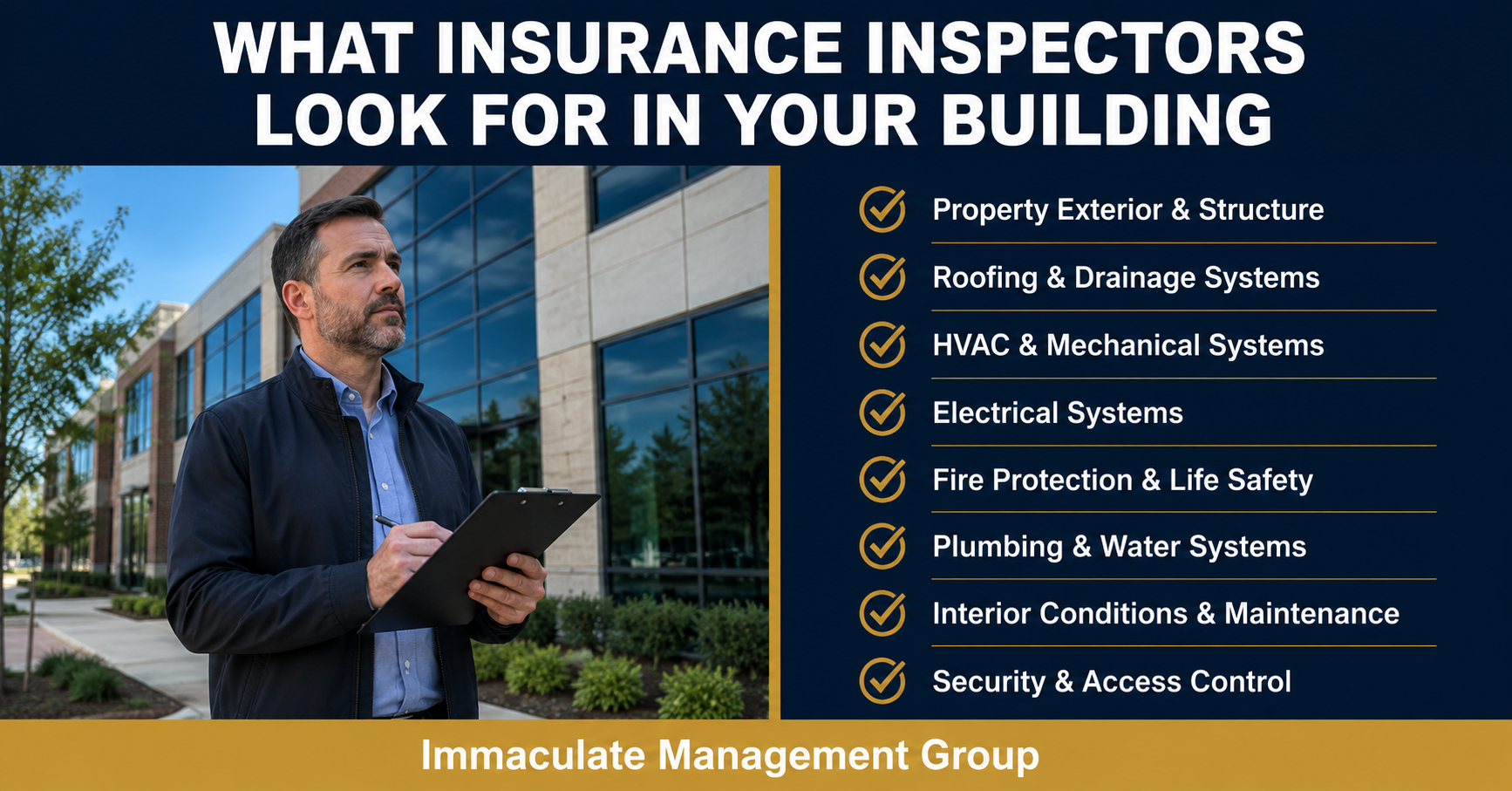 What Insurance Companies Look for When They Walk Through a Commercial Property