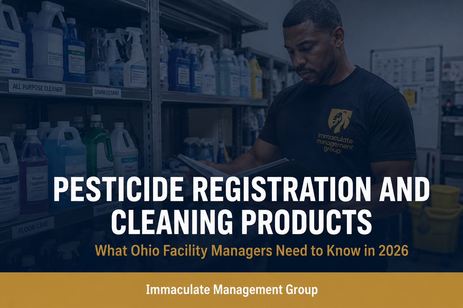 What Ohio Facility Managers Need to Know About Pesticide Registration and Cleaning Products in 2026