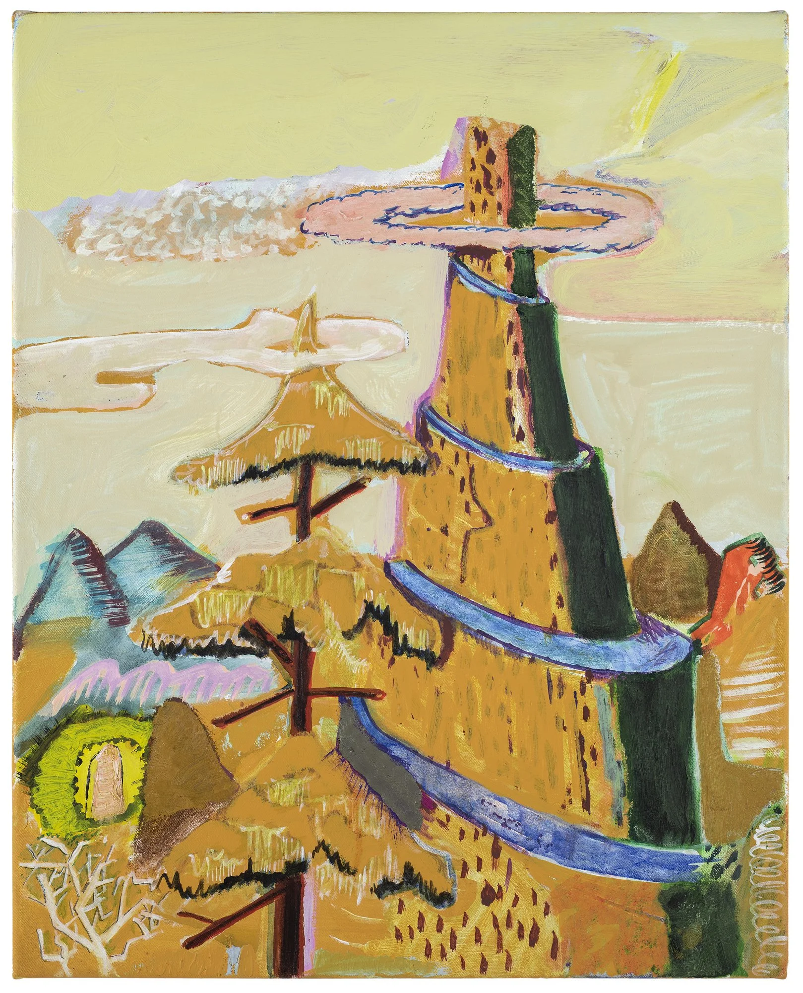Illusionismus, 2025 oil and acrylics on canvas, 50x40 cm
