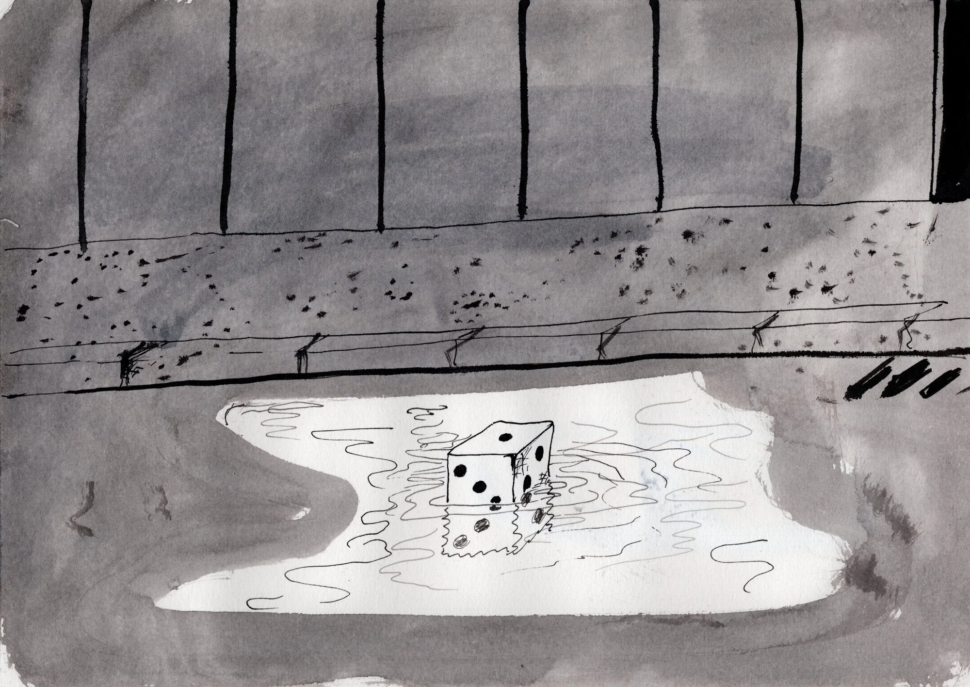 Möglichkeiten, 2025 ink on paper, 21 x 29,7 cm