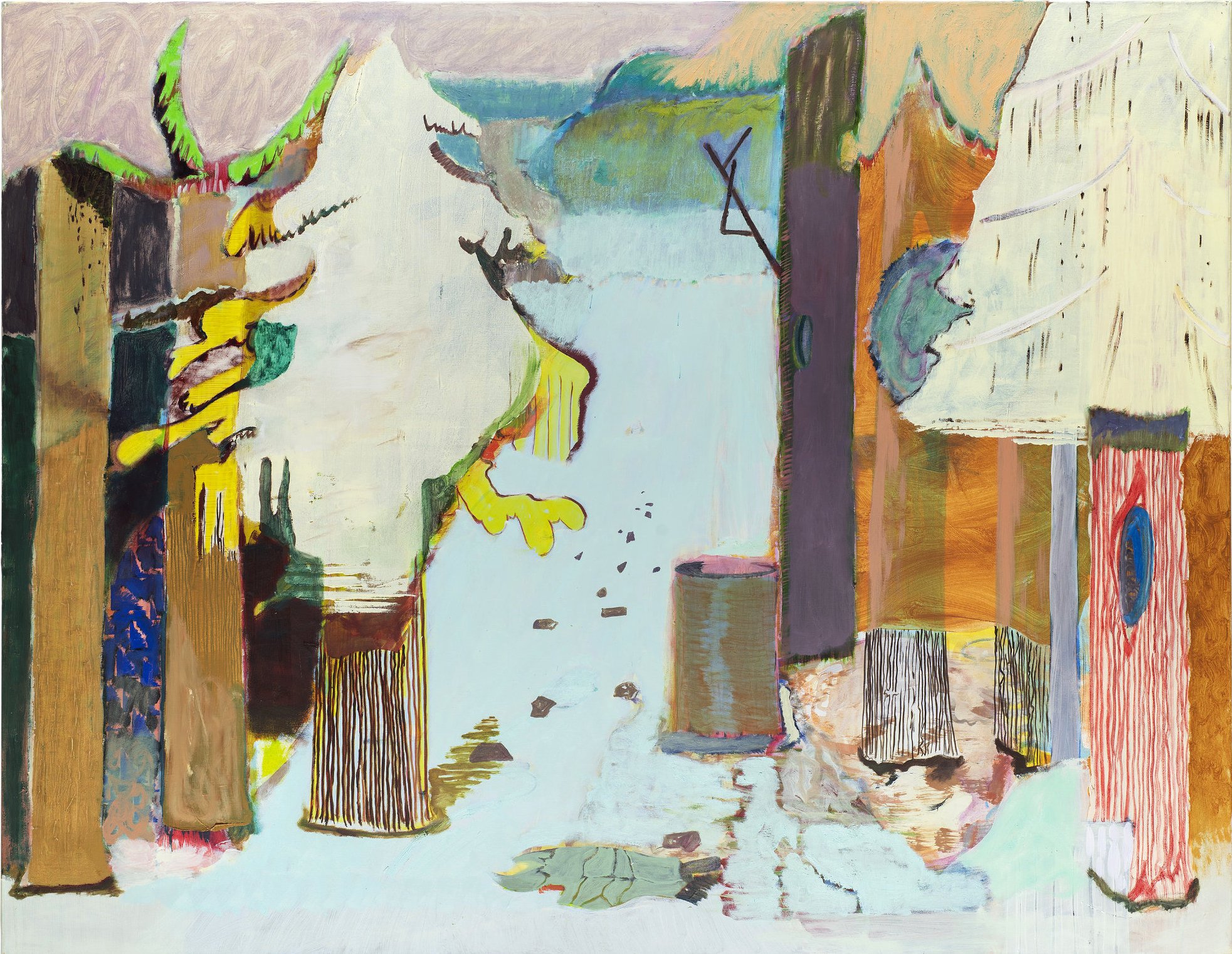 Unfertiger Wald, Painting by Christoph Roßner