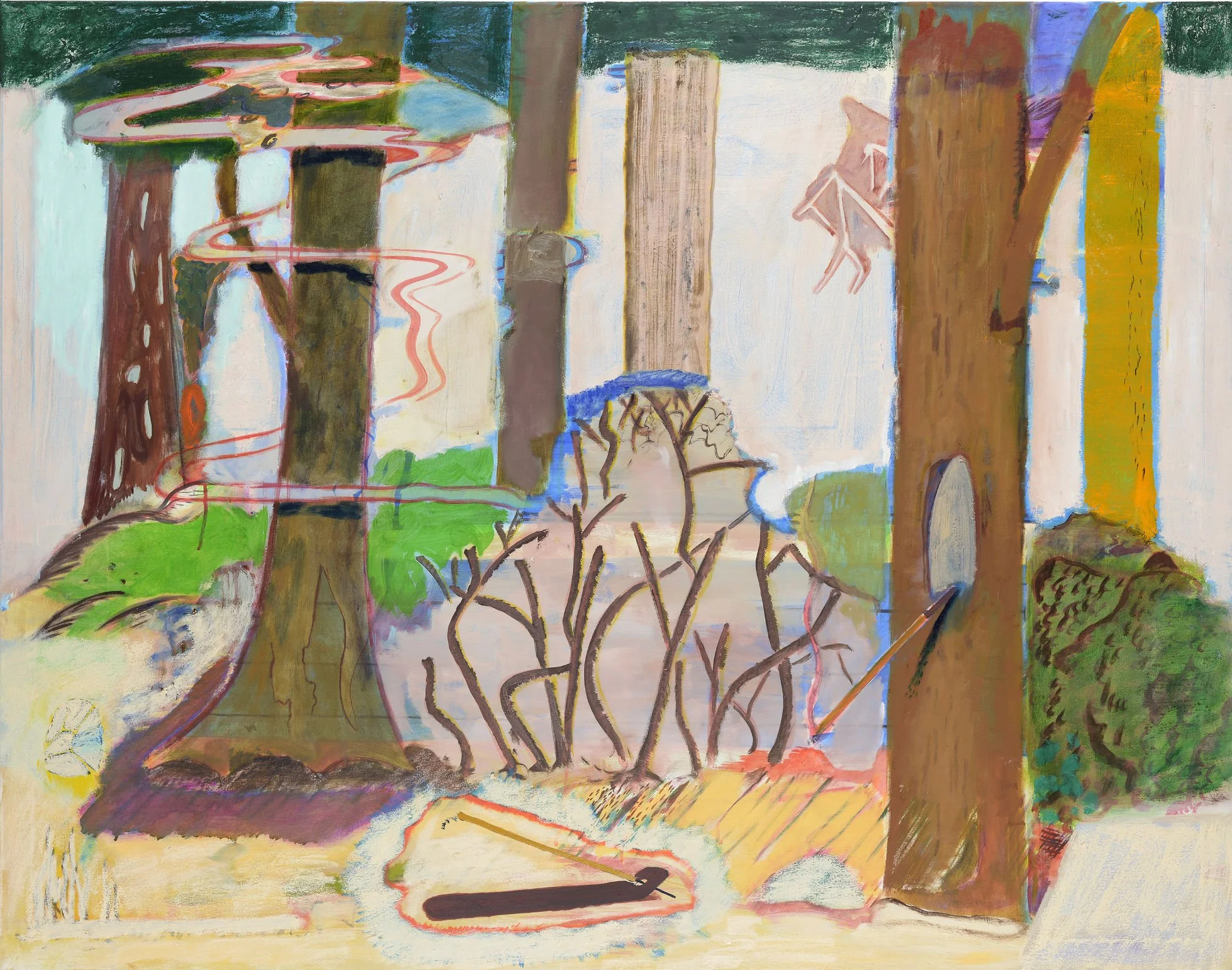 Unfertiger Wald, Painting by Christoph Roßner,