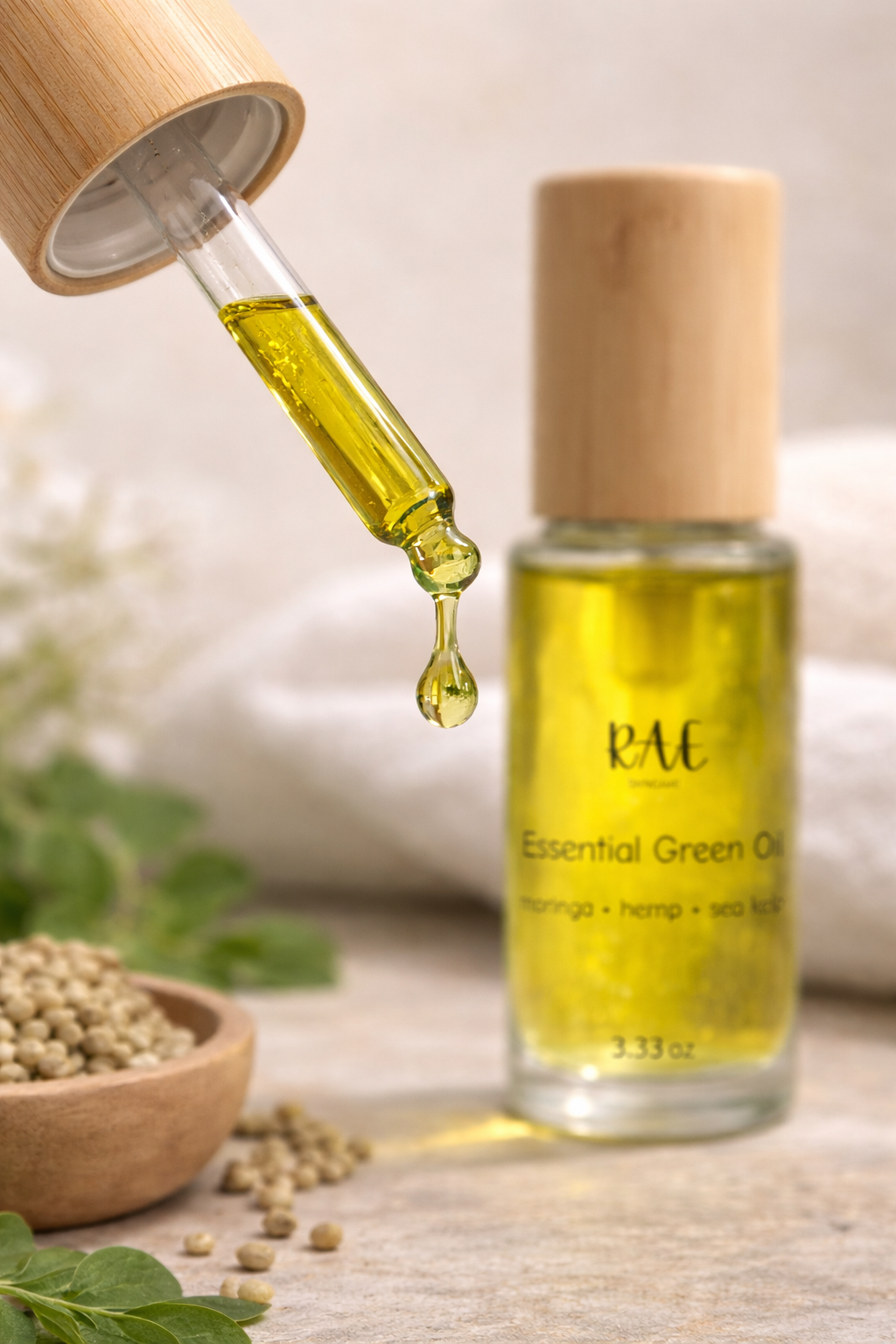 Essential Green Oil 1oz, 2oz, 3.33oz