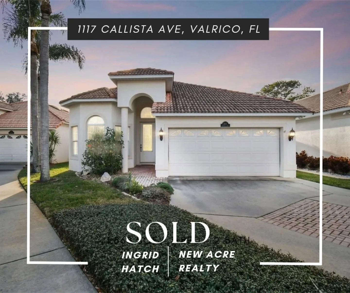 (SOLD) - $390,000 - 1117 Callista Ave, Valrico, FL

Closed back in September. It was an absolute joy to work with two of my best friends in helping them find their first home - in only one day of touring, it was clear to them that this Medditeranean 