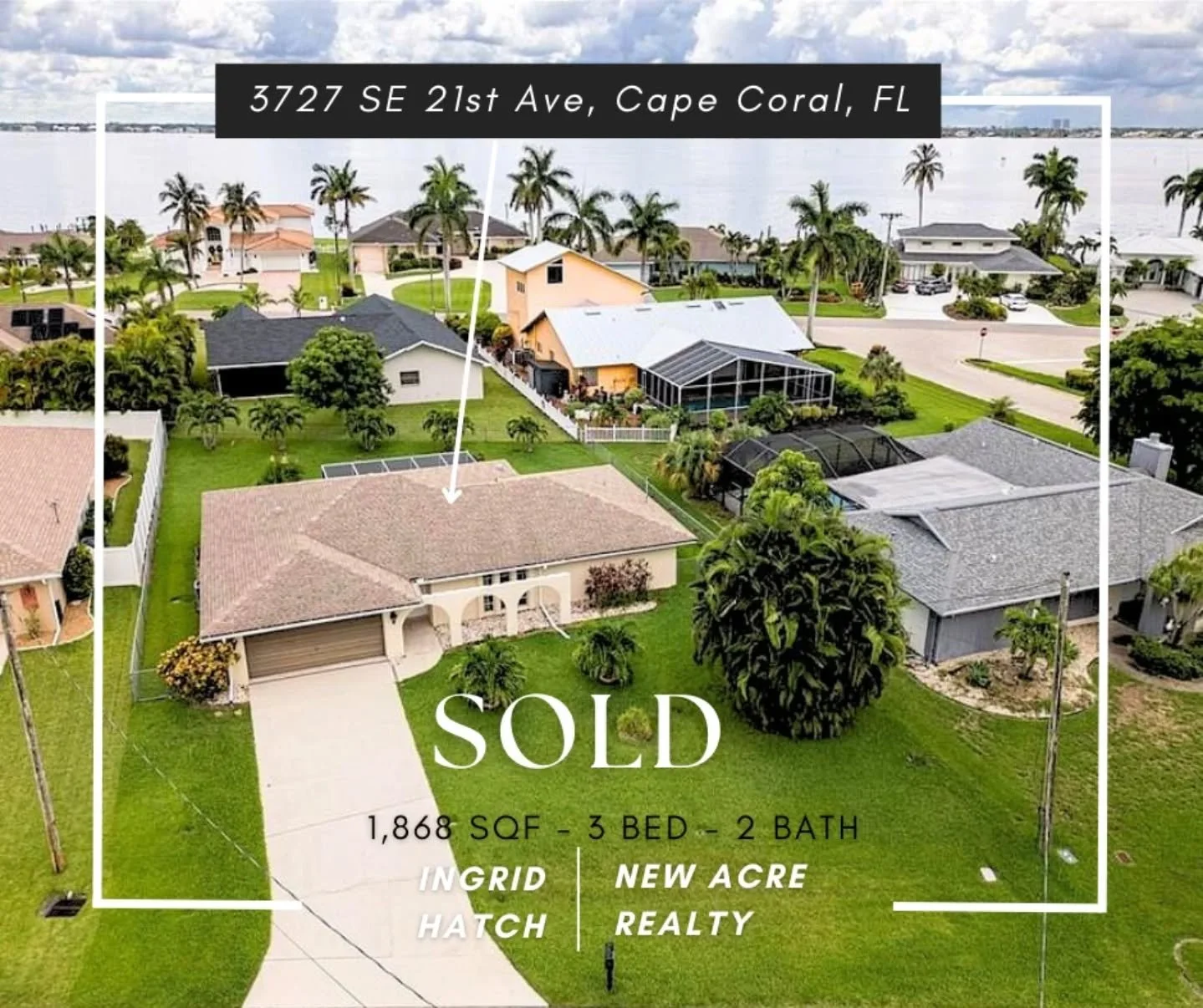(SOLD) $285,000 - 3727 SE 21st Ave, Cape Coral, FL 33904 

It was a smooth and pleasurable experience helping the buyers I worked with close on this investment property in less than one month. For inquiries regarding buying or selling investment prop