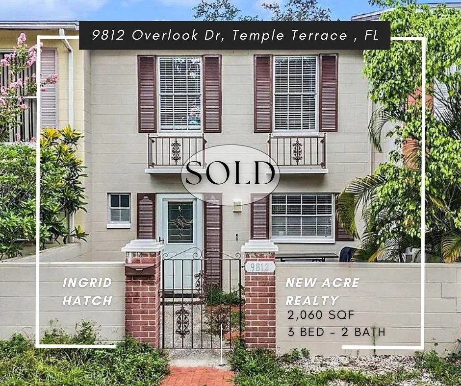 (SOLD) $260,000 - 9812 Overlook Dr, Temple Terrace FL. 

And we are CLOSED! After a long 5 month search I am so happy and grateful to see my friend settled into her new home, which was well worth the wait.
This deal was a lesson in working hard to ge