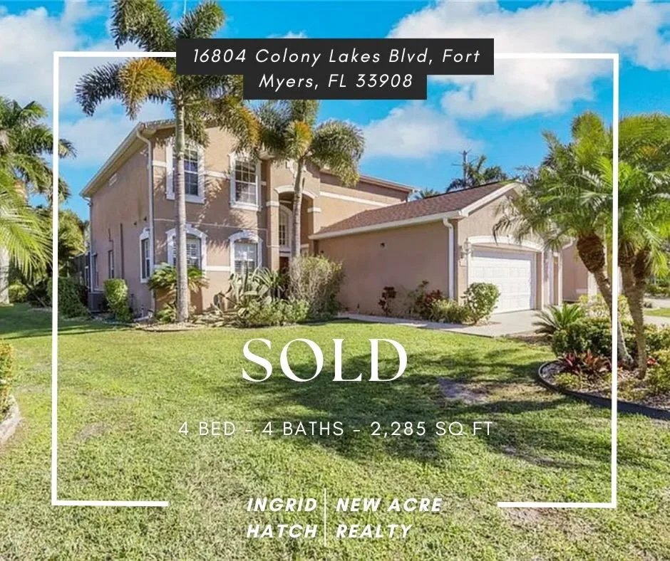 SOLD - $395,000

Closed in just 24 days! I am elated that the buyers I worked with were able to secure the largest pool home under $400k available at the time in Fort Myers. This was a win-win situation because they ended up with a beautiful home for