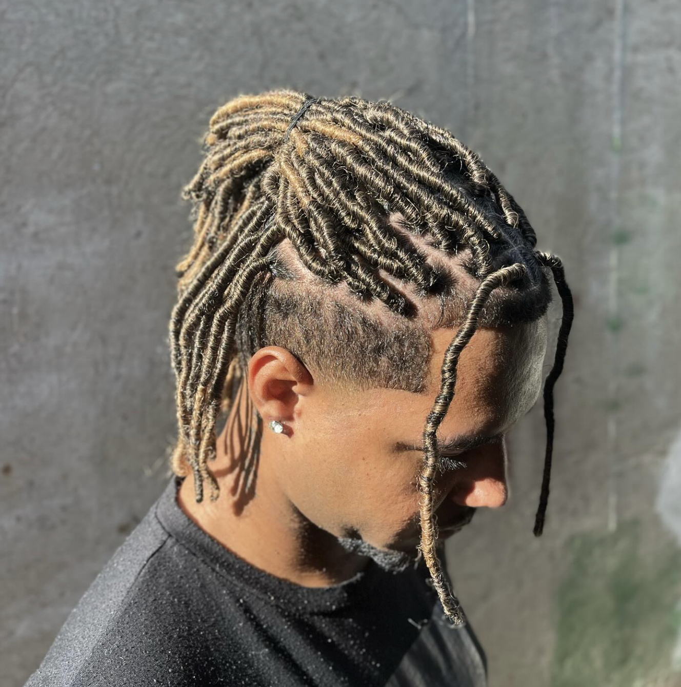 Short Locs With Fade