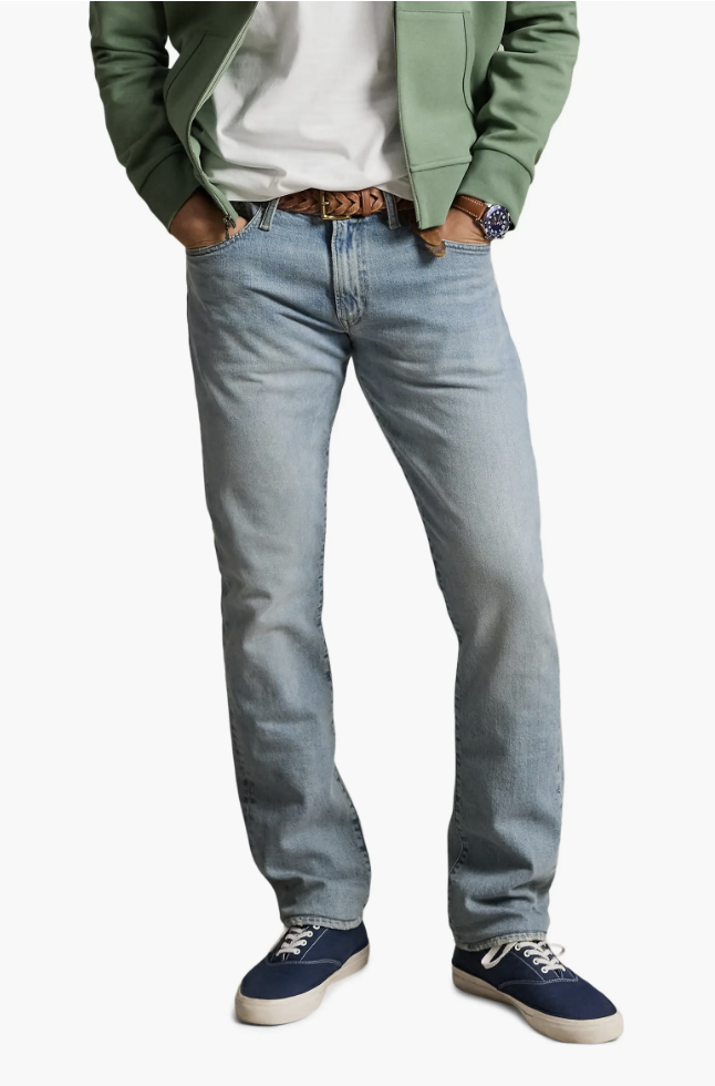 Polo Ralph Lauren big and tall Varick slim straight-leg jeans, dark wash