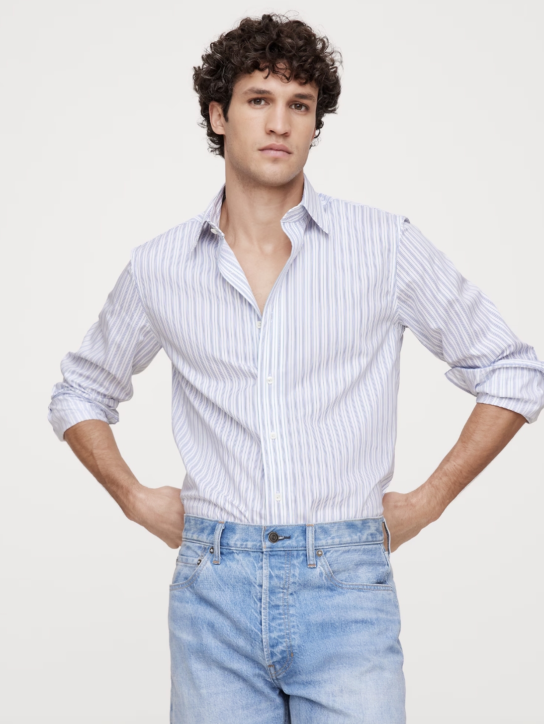 Slim-Fit Wrinkle-Resistant Dress Shirt