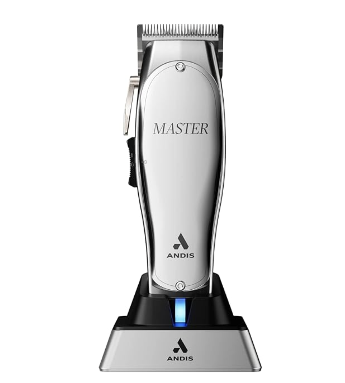 Andis Master Cordless professional clipper, recognized as a top-tier tool for seamless fading, tapering, and high-volume hair cutting.